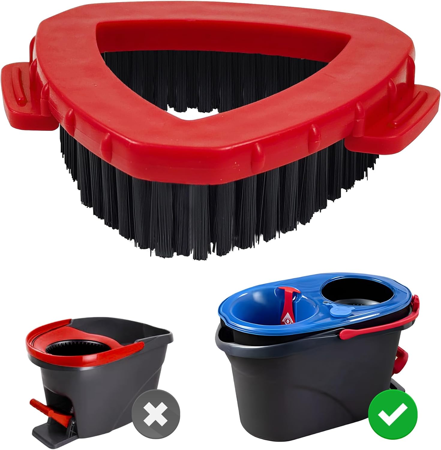 Liubeili Scrub Brush for O-Cedar RinseClean 2 Tank System