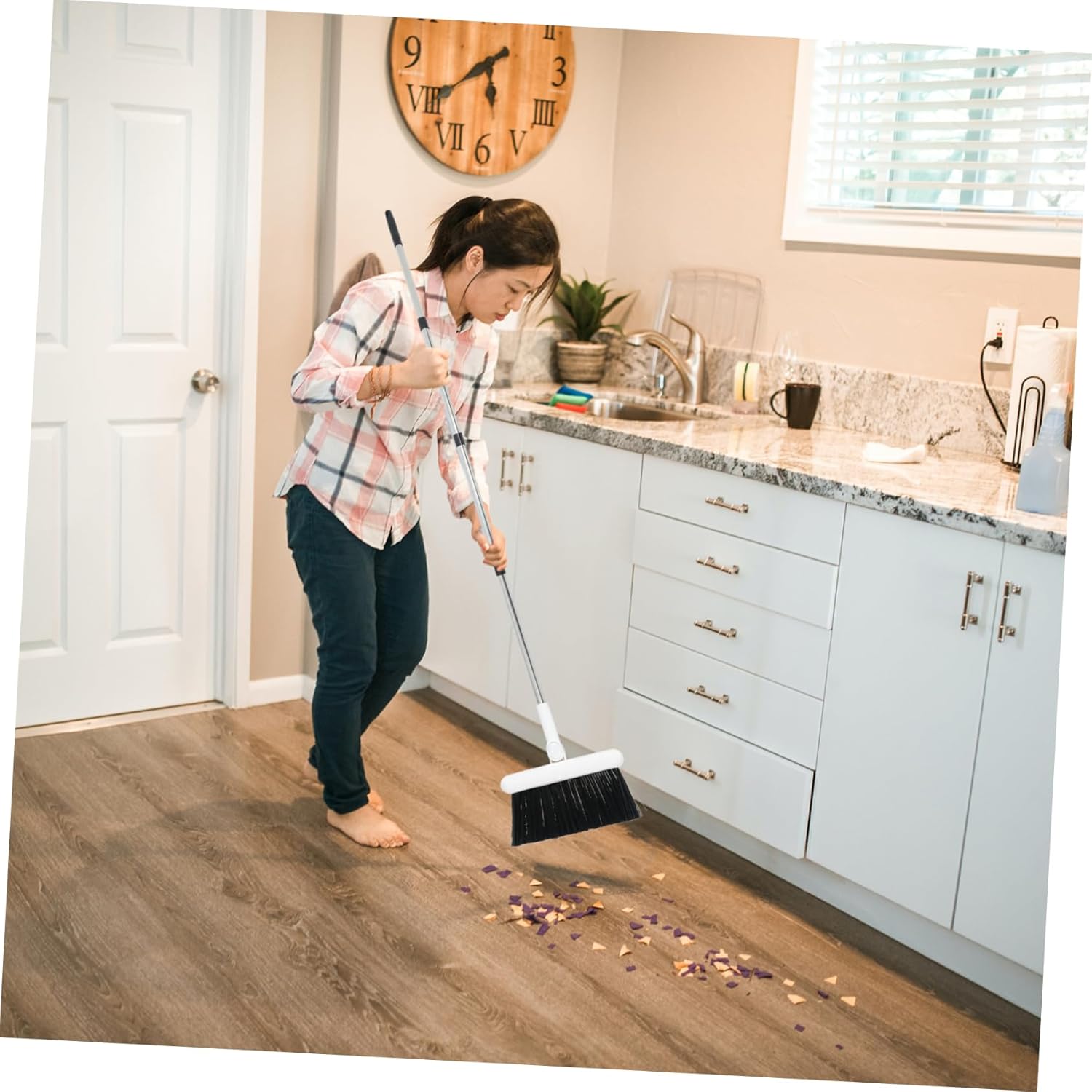 Stainless Steel Mop Handle Extension for Easy Storage and Maintenance