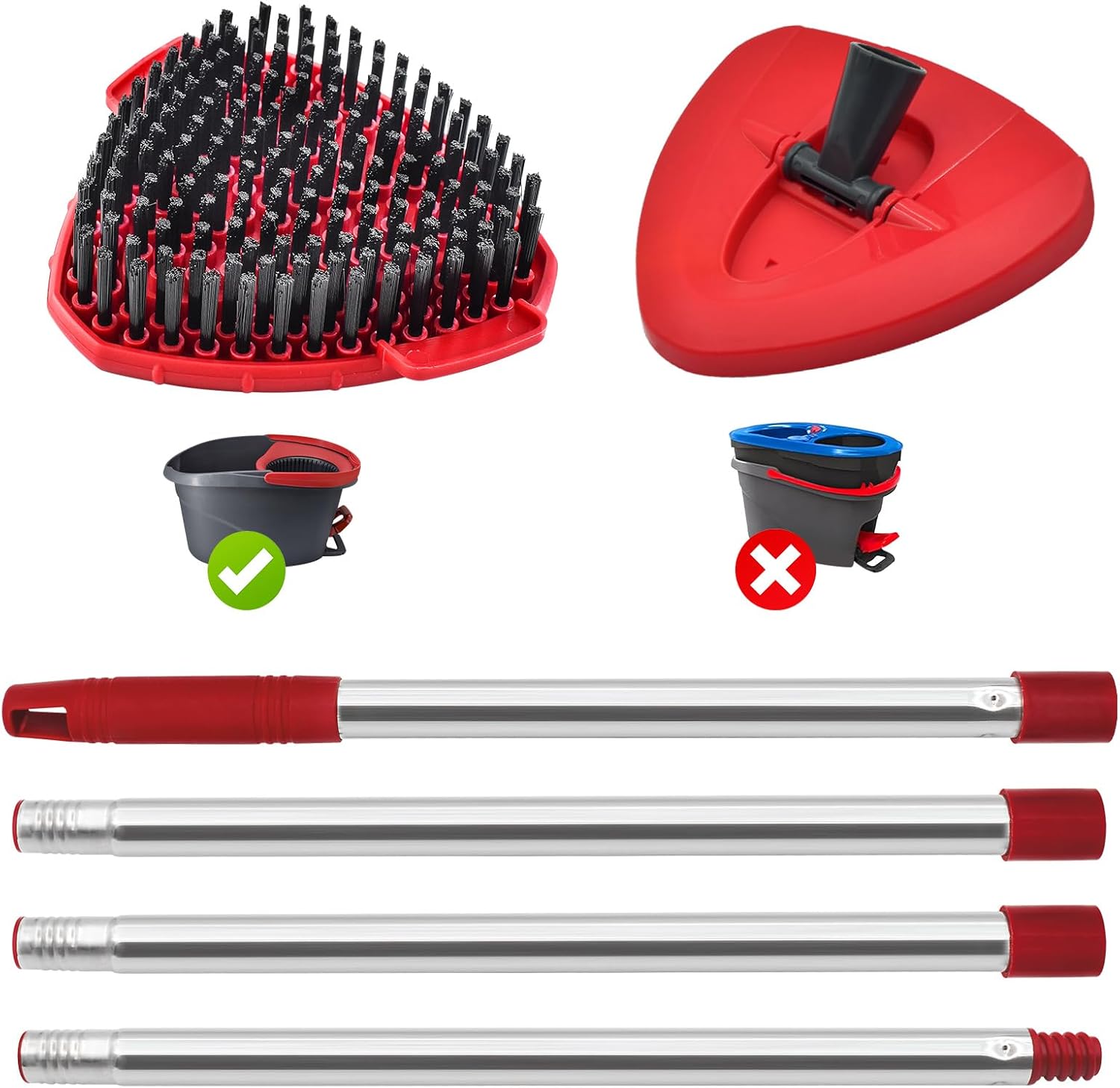 Aiyiried Mop Handle Set for O Cedar Spin Mop