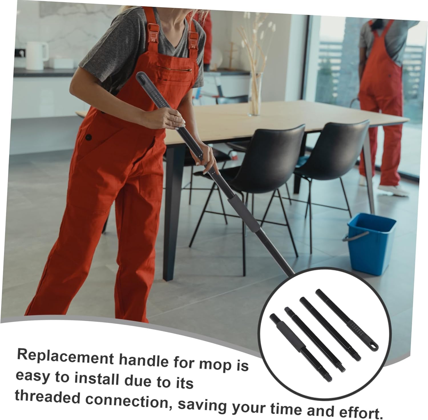 1pcs Replacement Mop Rod for Floor Cleaning