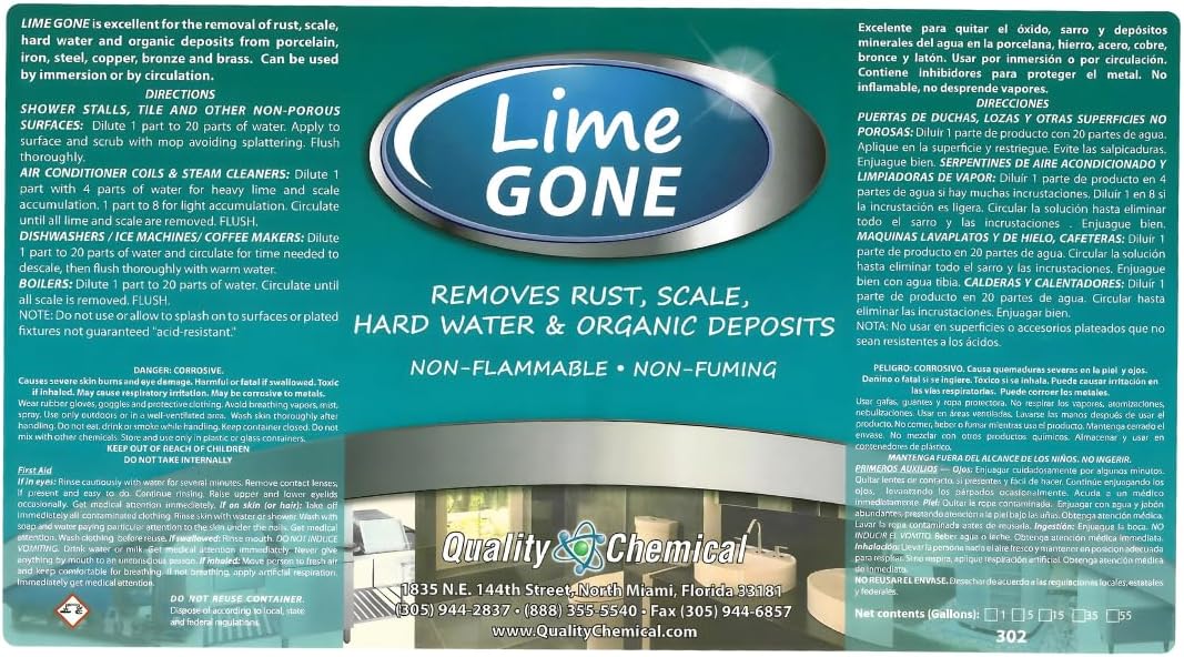 Quality Chemical Lime-Gone Remover 640 oz