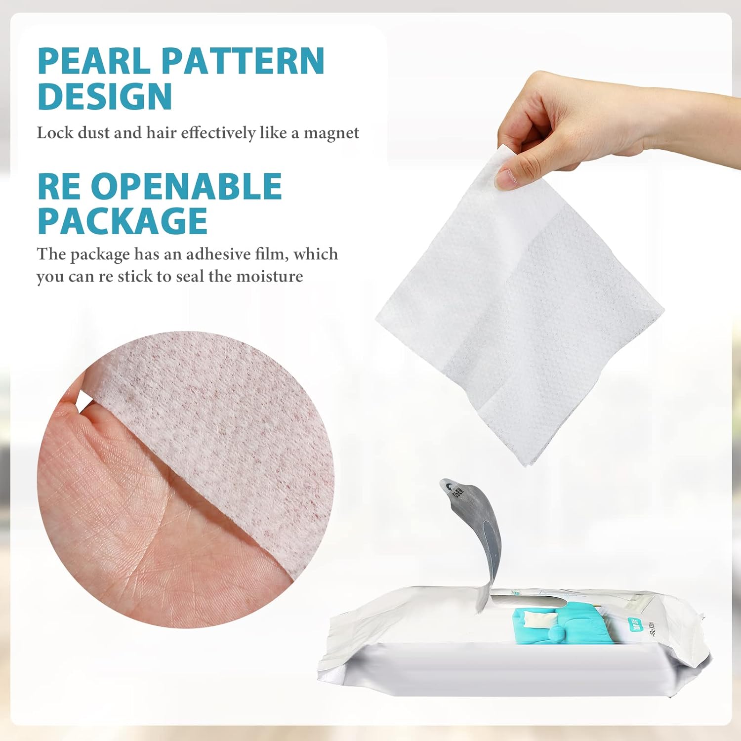 Peryiter 300 Pcs Wet Mop Pads Refills for Floor Cleaning