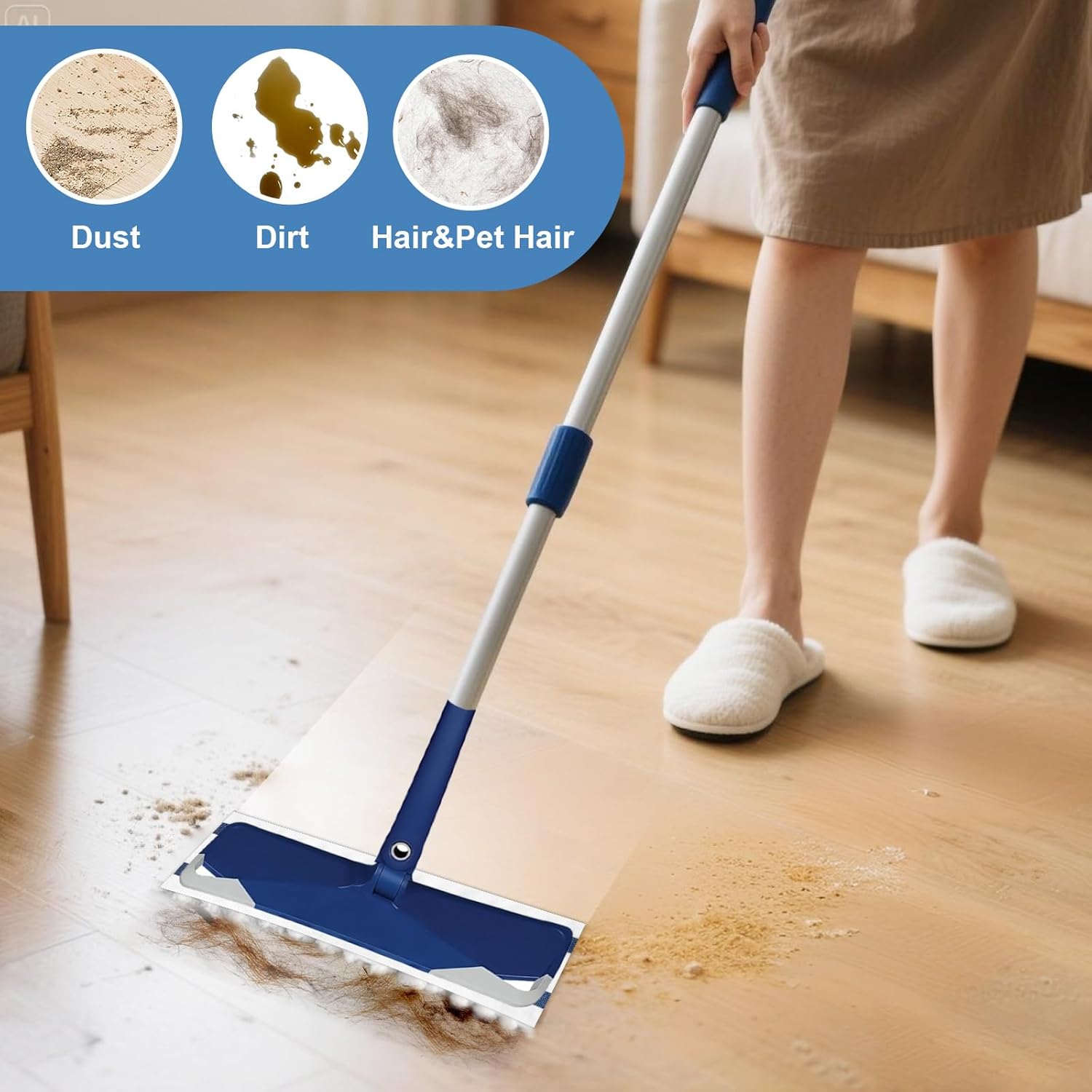 ZQZiQi 50 Count XL Microfiber Mop Pads for Bona