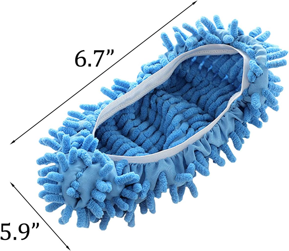Acronde 5Pair Multi-Function Chenille Mop Shoes Cover