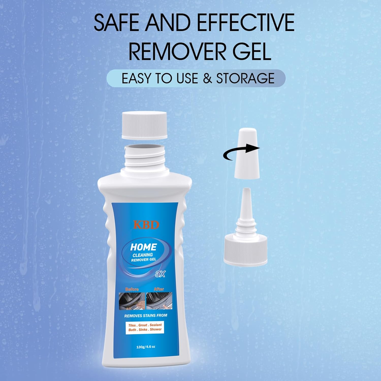 KBD Home Cleaning Gel - 130g Black Stain Remover