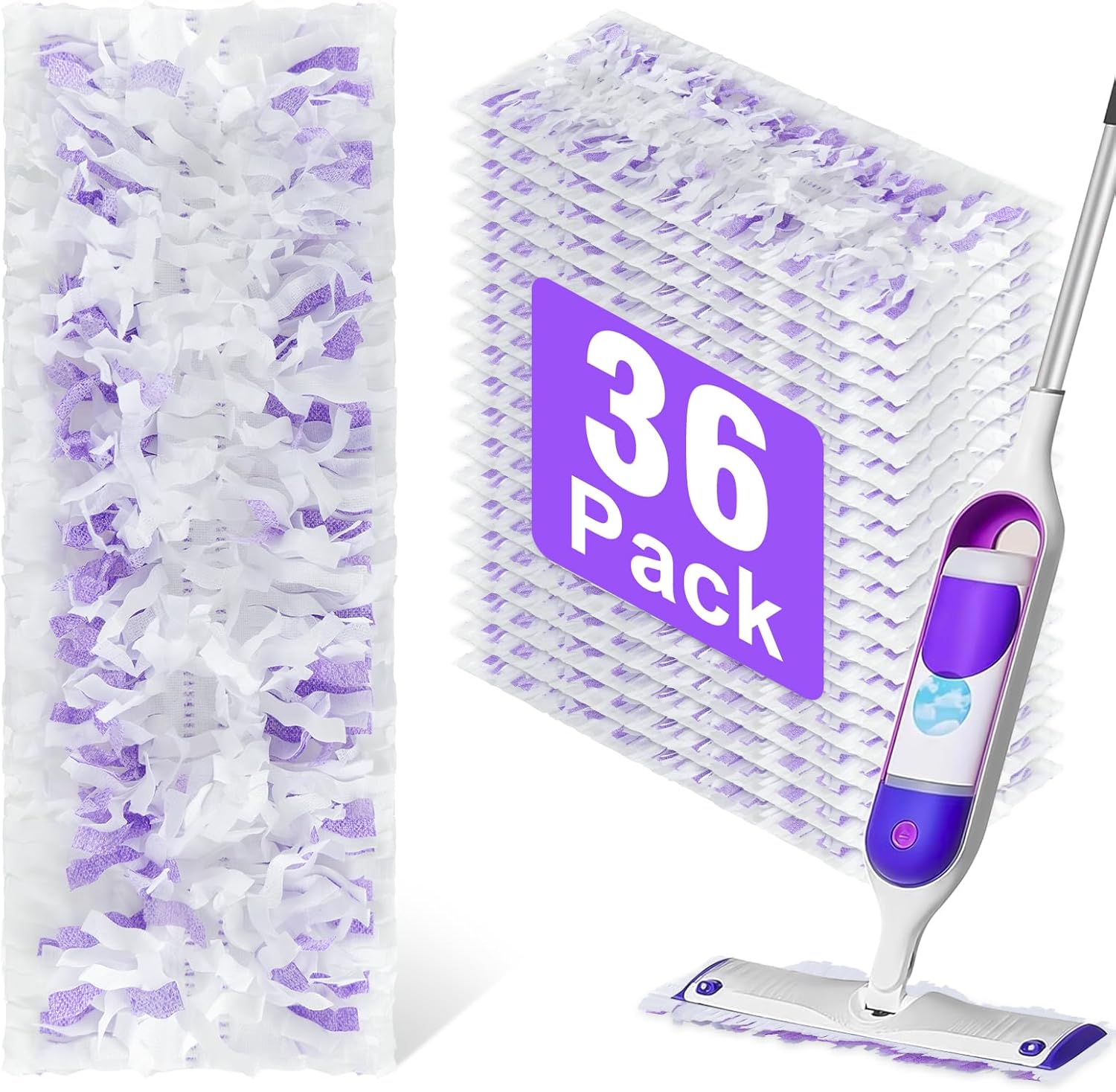 36 Pack DOCXCDO Power Mop Refills for Multi-Surface Cleaning 1