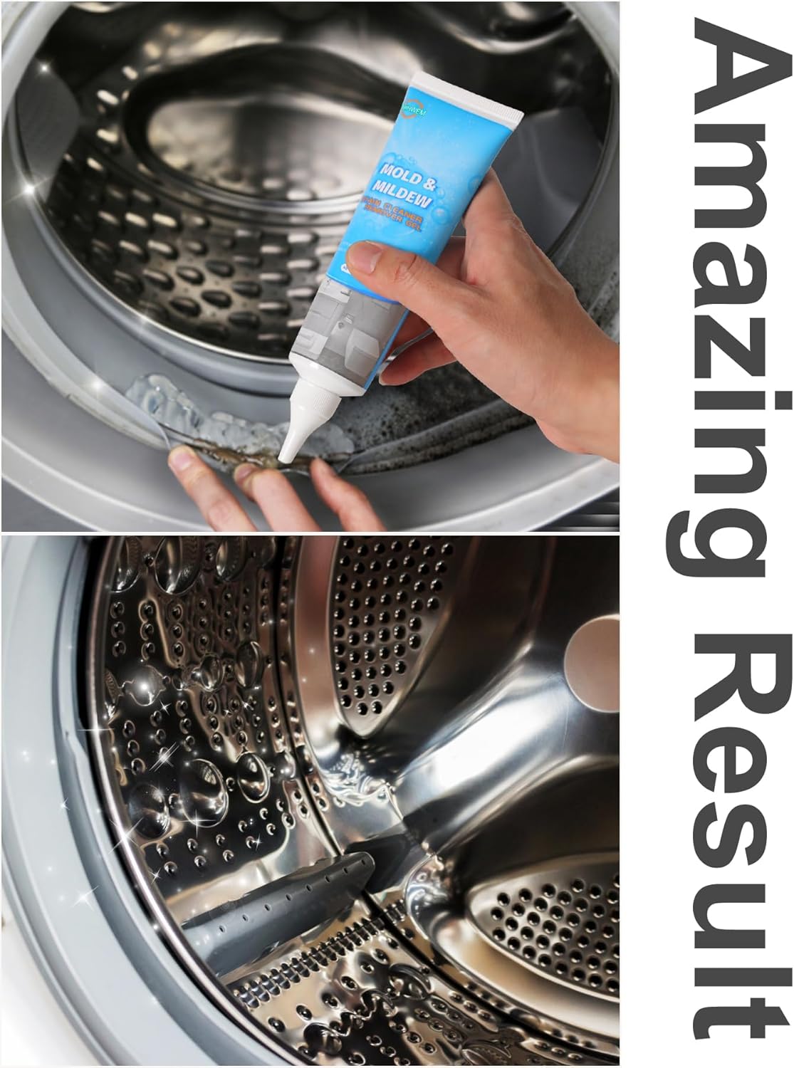 HIHWEM Mold Remover Gel for Bathrooms and Washing Machines