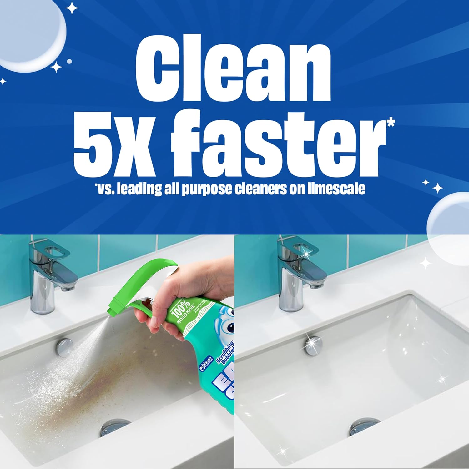 Scrubbing Bubbles Easy Clean Foaming Multipurpose Bathroom Cleaner Spray Pack of 2