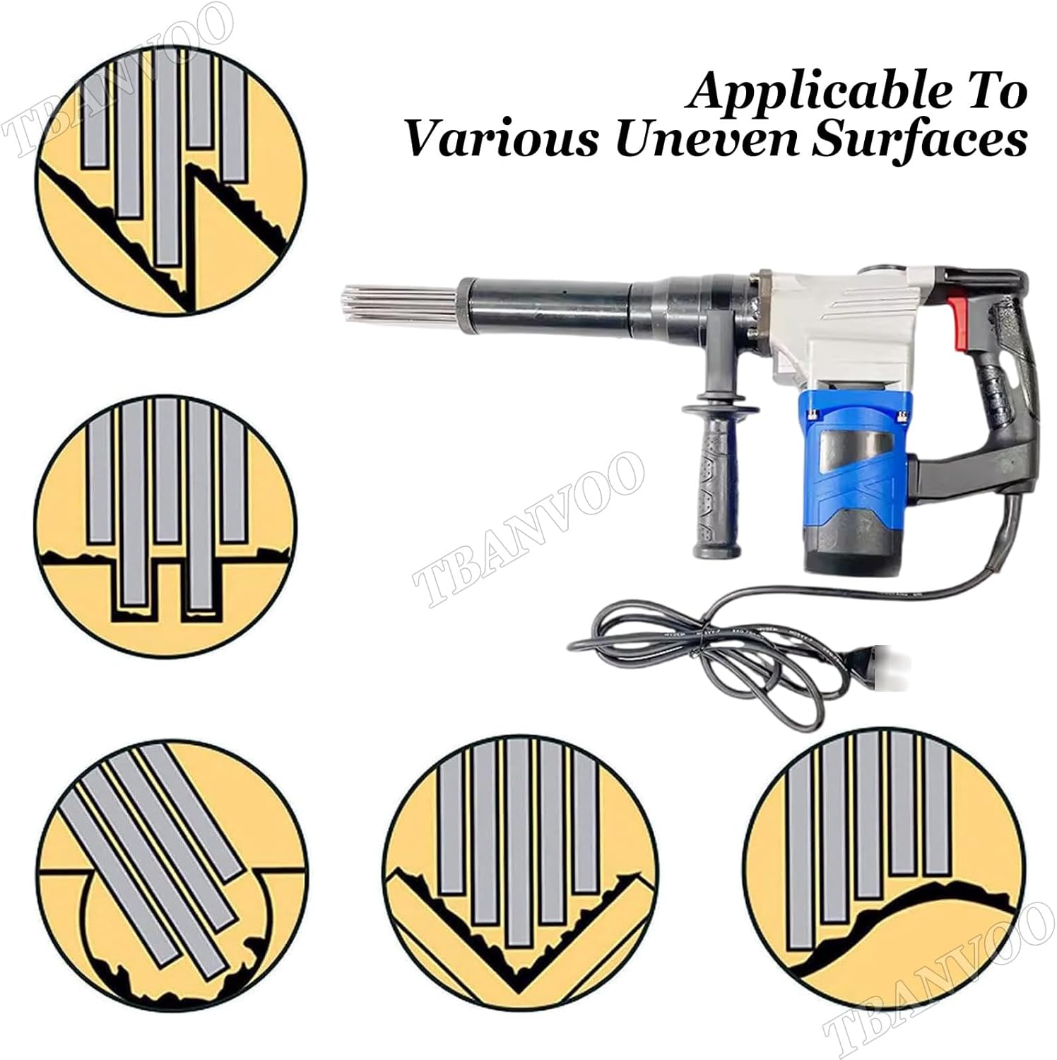TBANVOO Electric Rust Remover 220V Industrial Grade