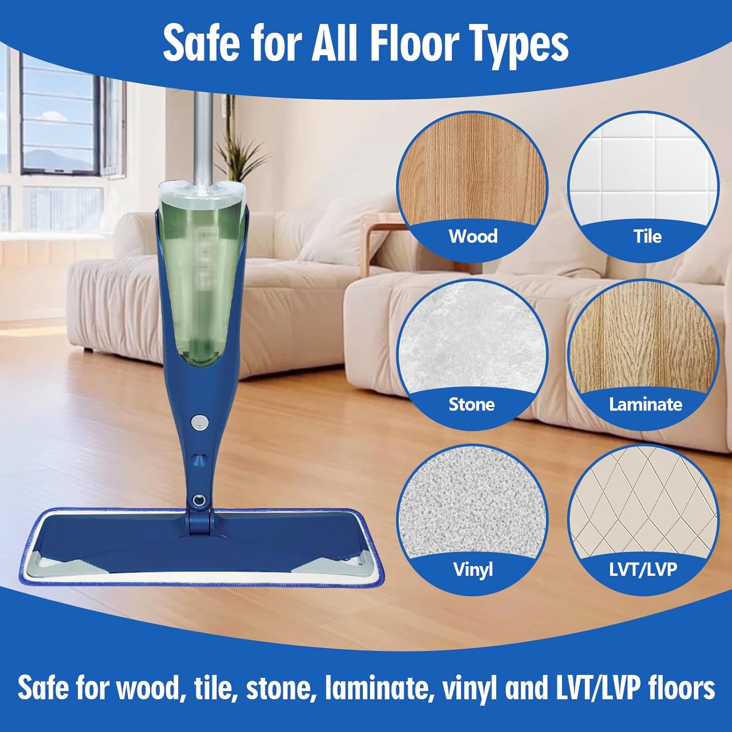 3 Pack Microfiber Mop Pads for Bona Mops Washable Reusable 1