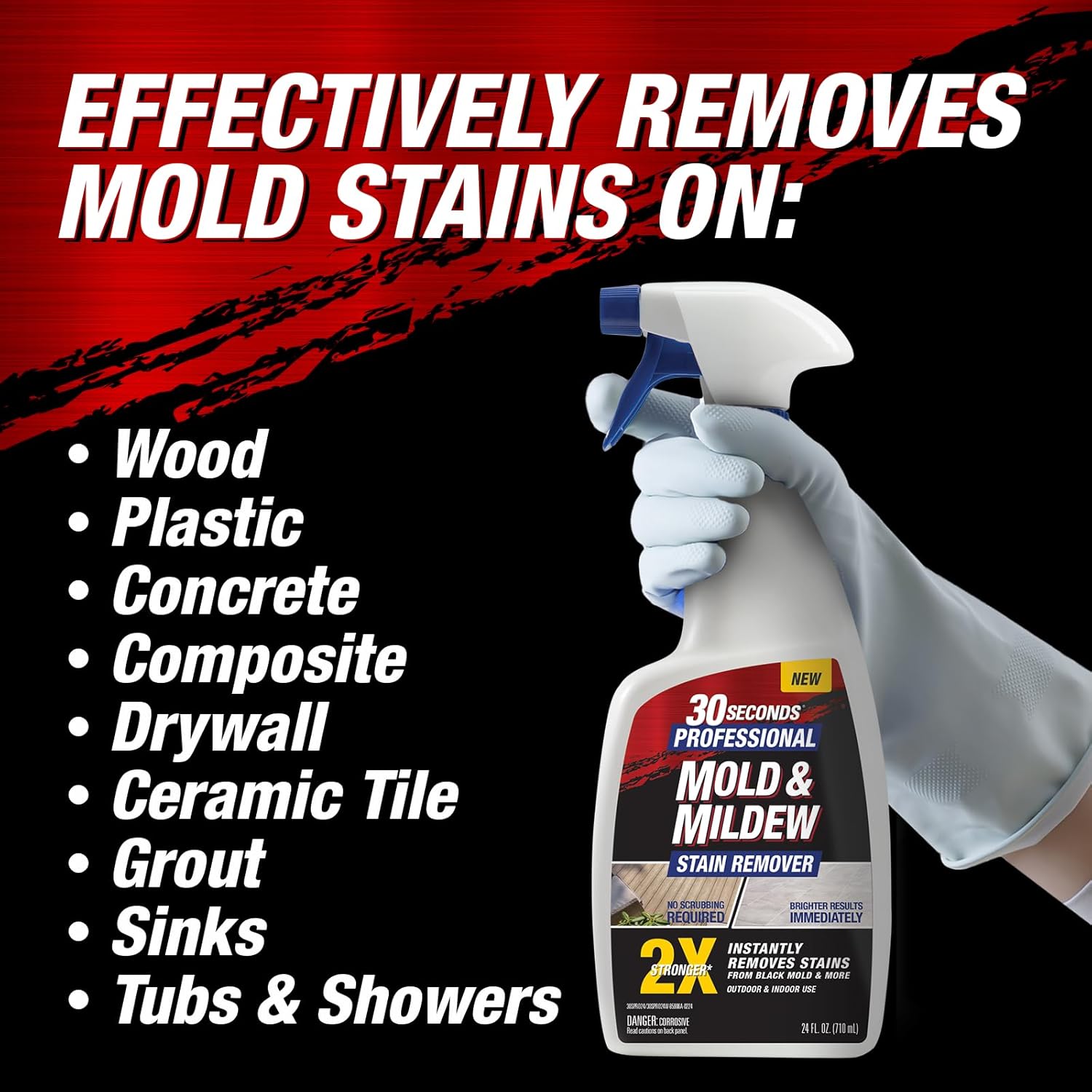 30 SECONDS Pro Mold Mildew Remover 1 Gallon 4 Pack