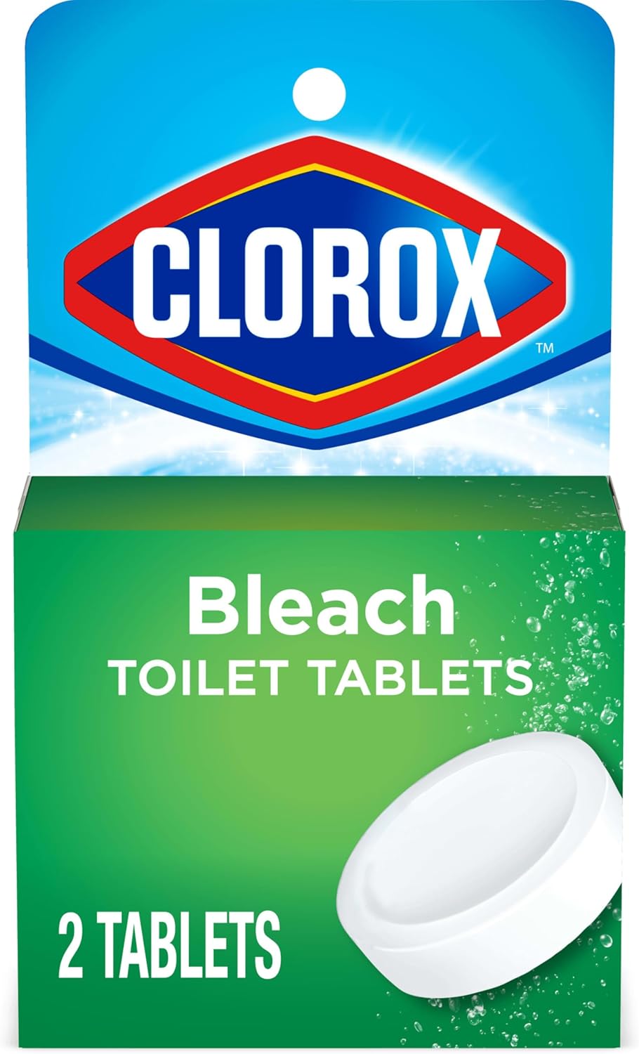 Clorox Ultra Clean Toilet Tablets with Bleach 2 Count 35 Ounces Each