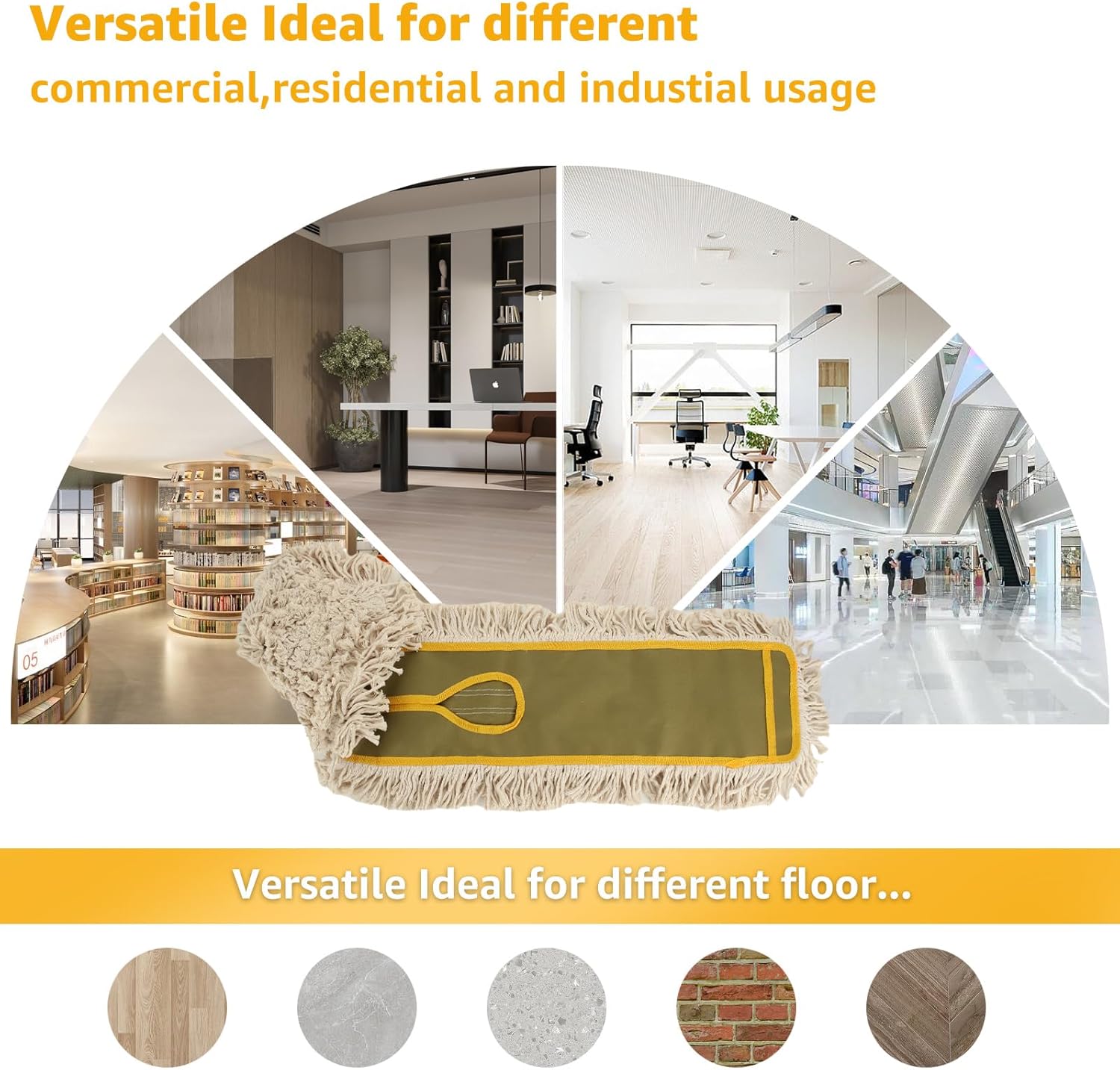 YAYODS 3 Pack Dust Mop Replacement Heads