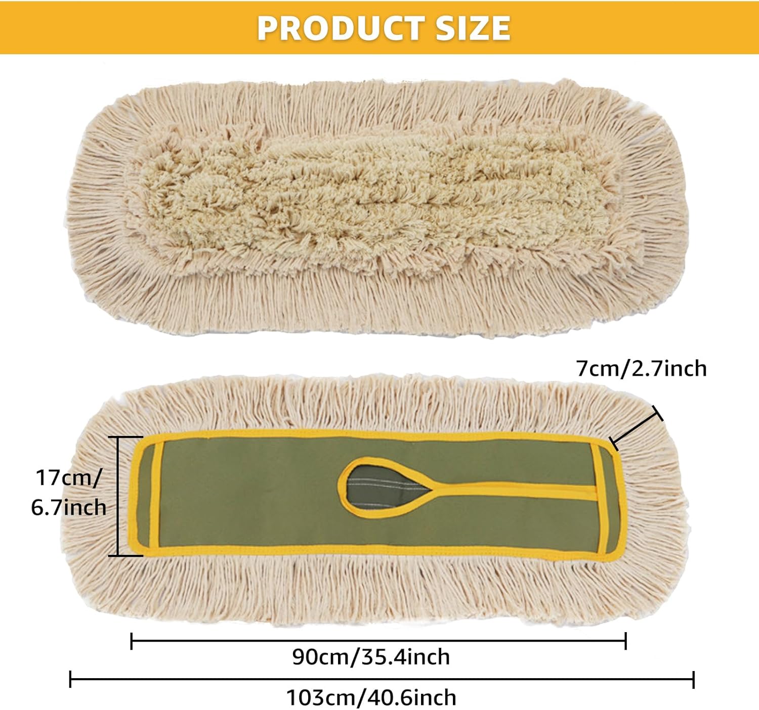 YAYODS 3 Pack Dust Mop Replacement Heads