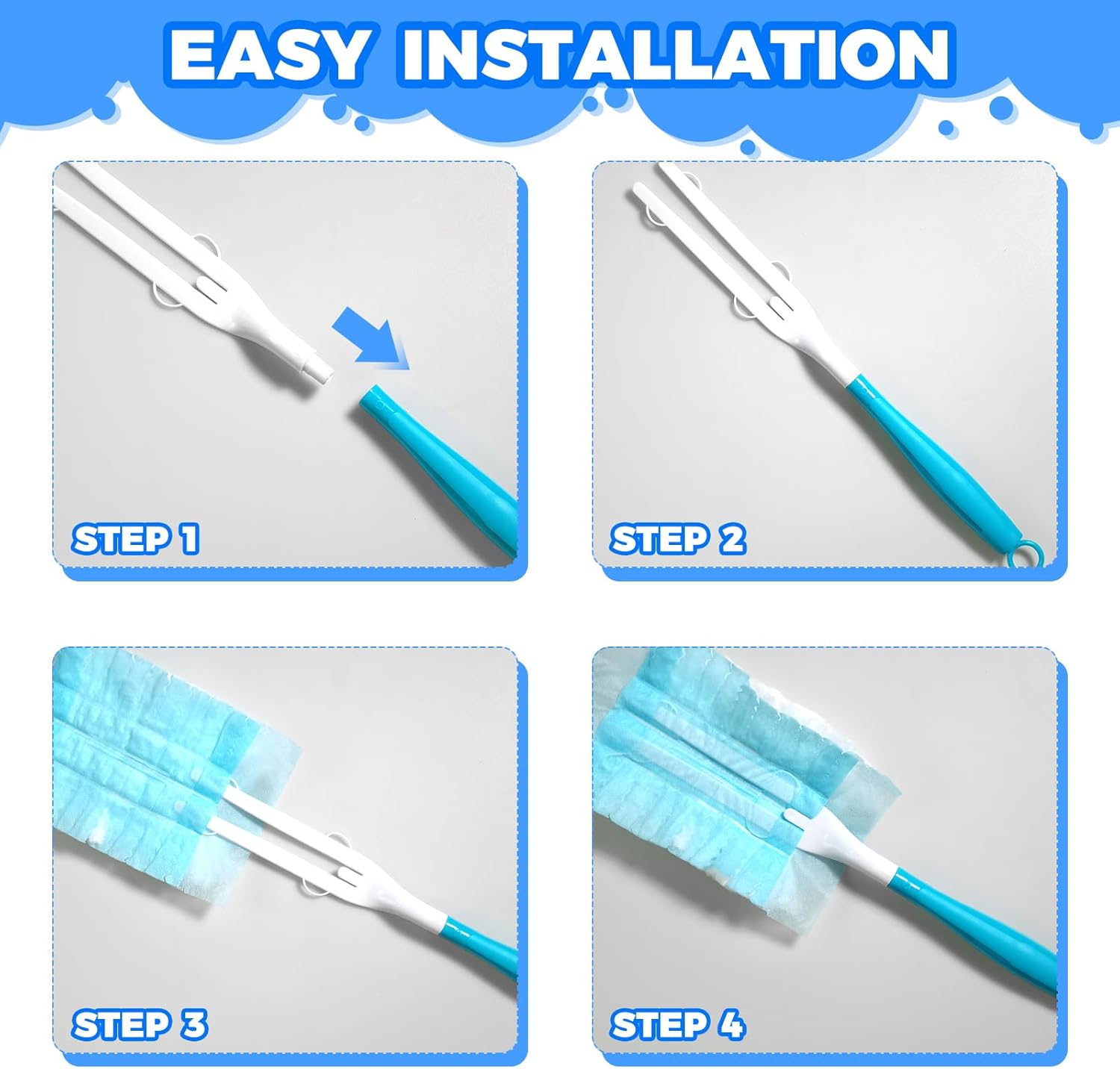 LYASIL 5PCS Duster Refill Handles Set