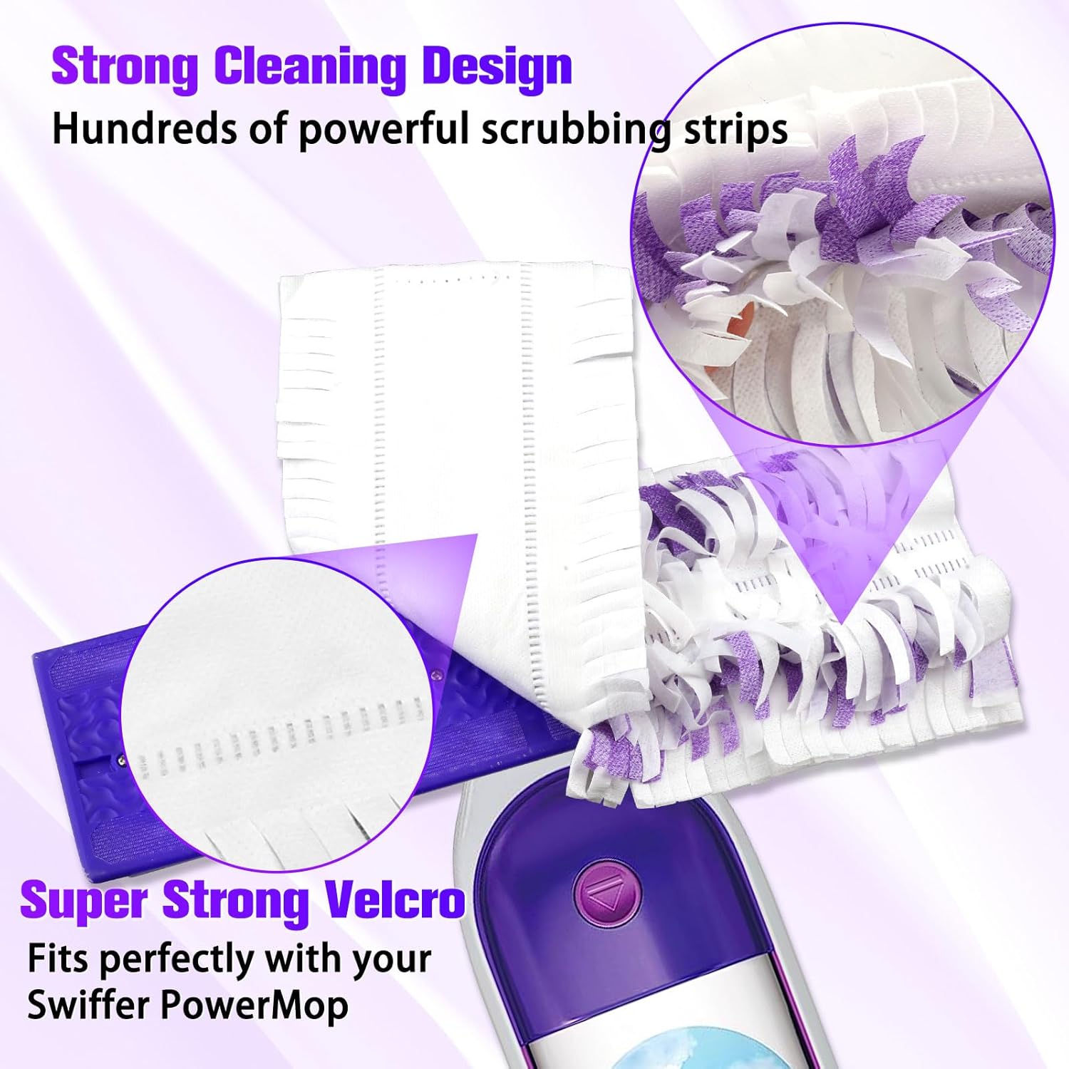 10 PCS Swiffer PowerMop Replacement Mop Pads - Multi-Surface