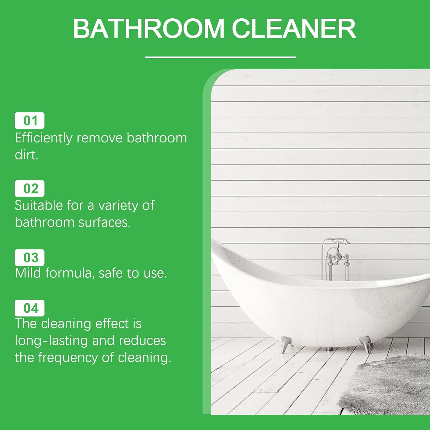 NebulaHouse Power Foaming Bathroom Cleaner 338oz 1