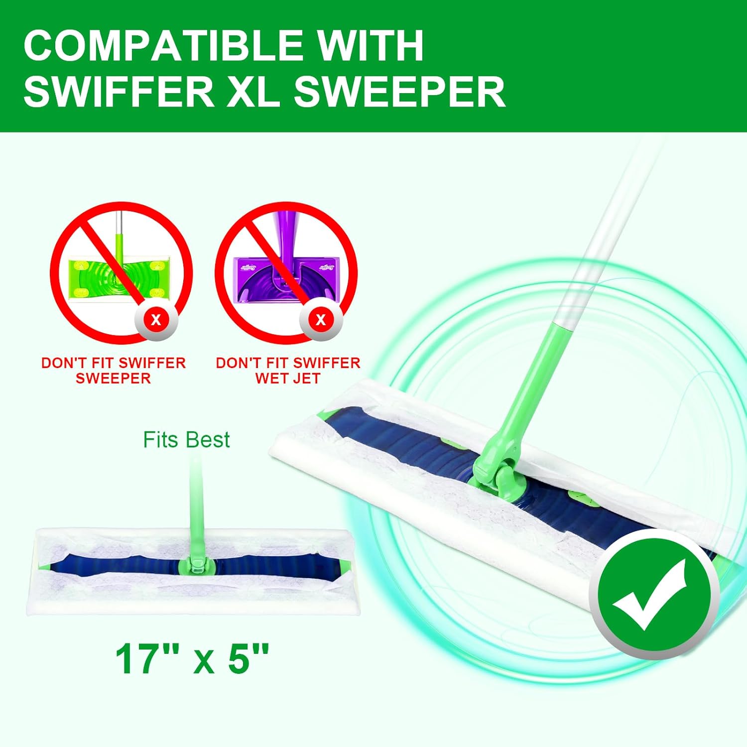 XL Dry Mop Cloths for Swiffer Sweeper XL - 30 Count Refill