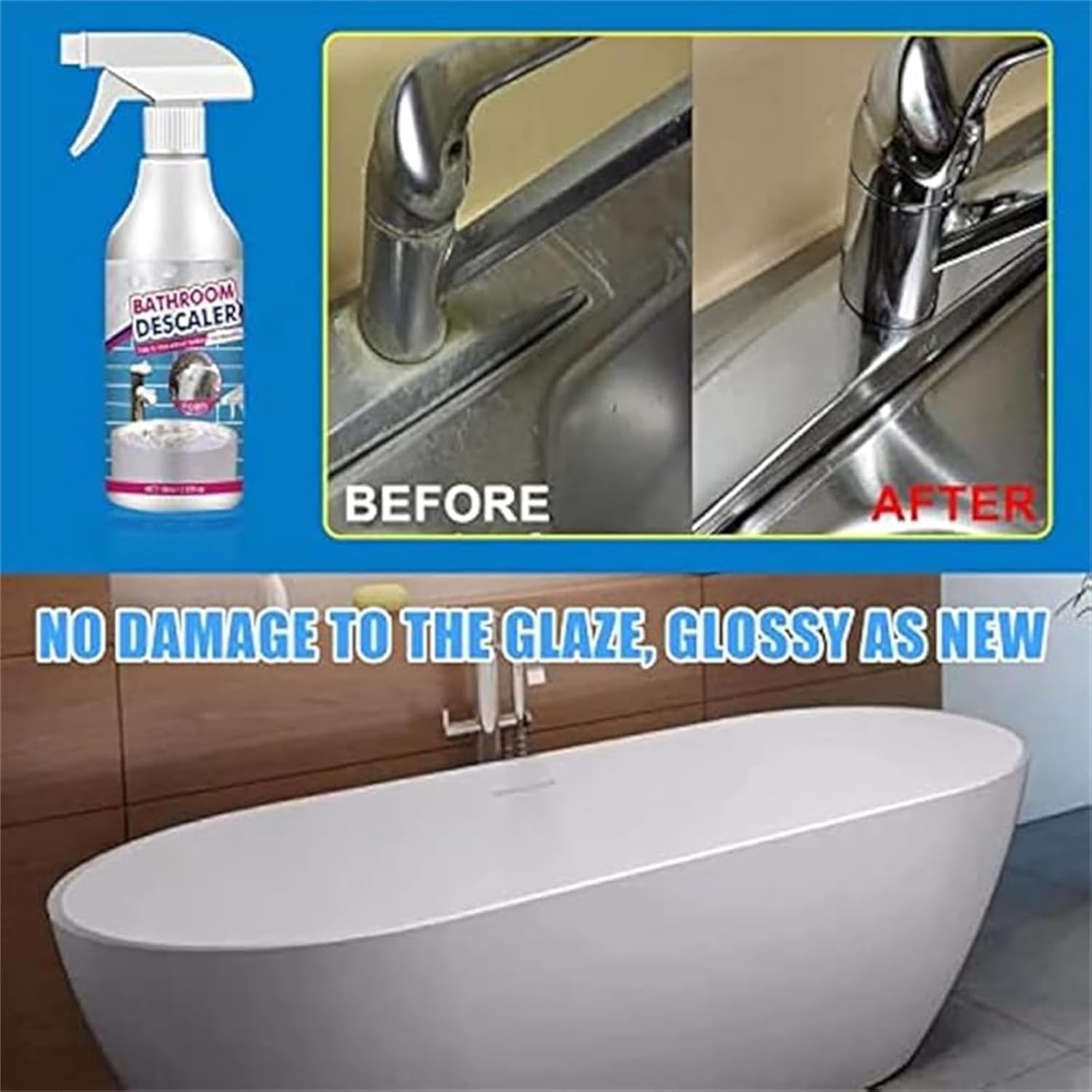 LIJIFENG Multipurpose Bathroom Foam Cleaner Spray 3pcs
