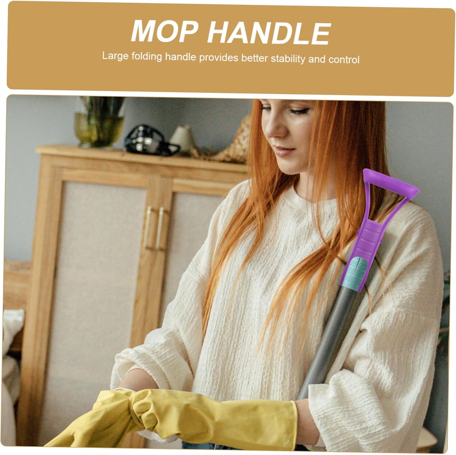 SHERCHPRY 1Set Sponge Mop Handle Replacement