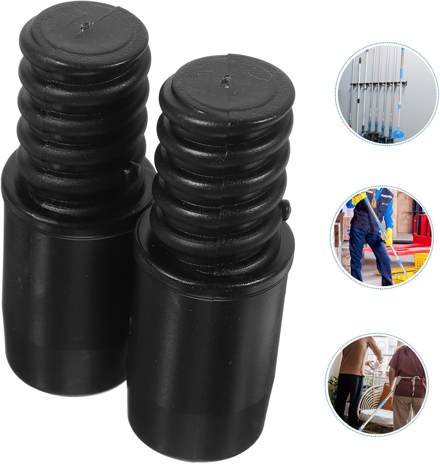 2 Pack Threaded Connector for Mop Telescopic Broom Handle