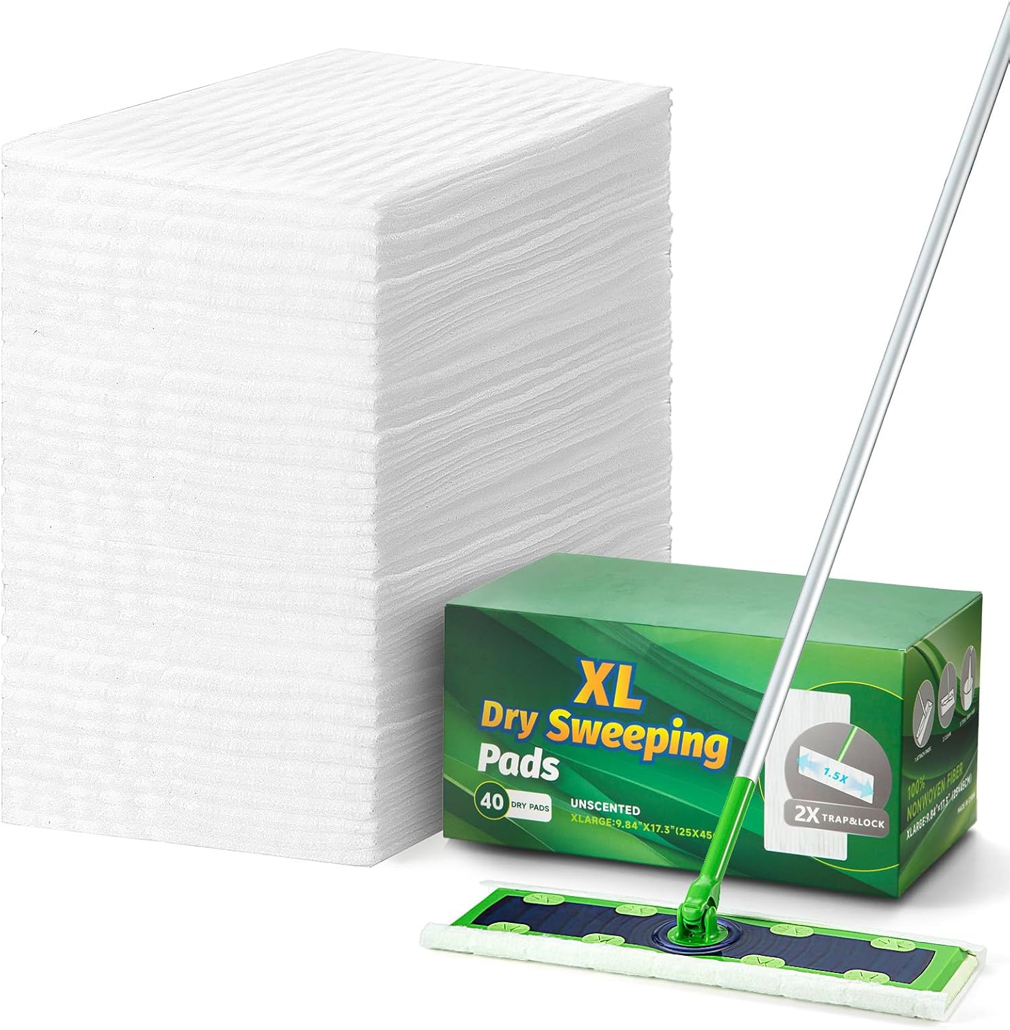 Peachicha XL Dry Mop Refills 40 Count 984x1771 Inch 1