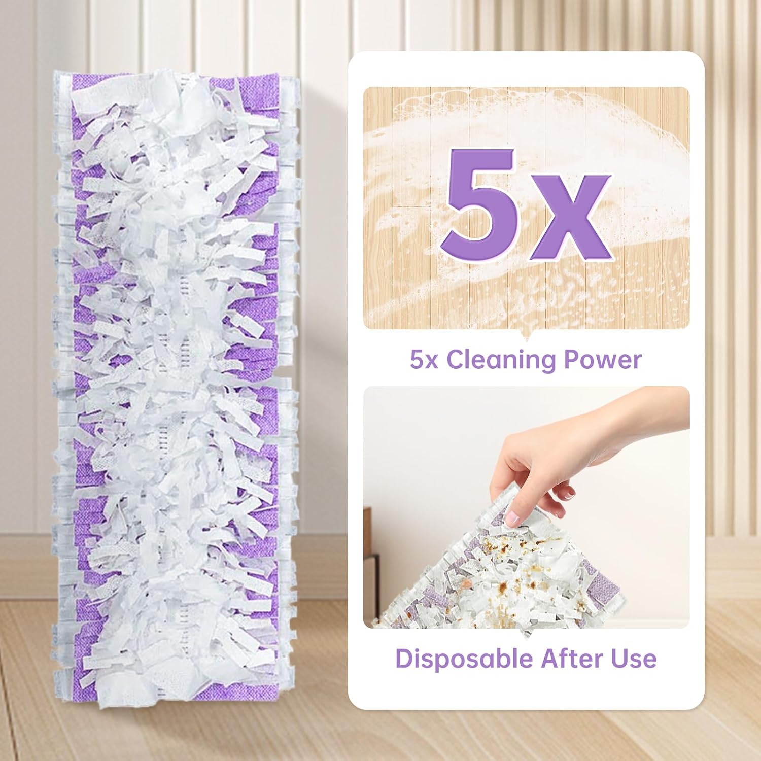 LOVECO 15 Pack Power Mop Refills Pads