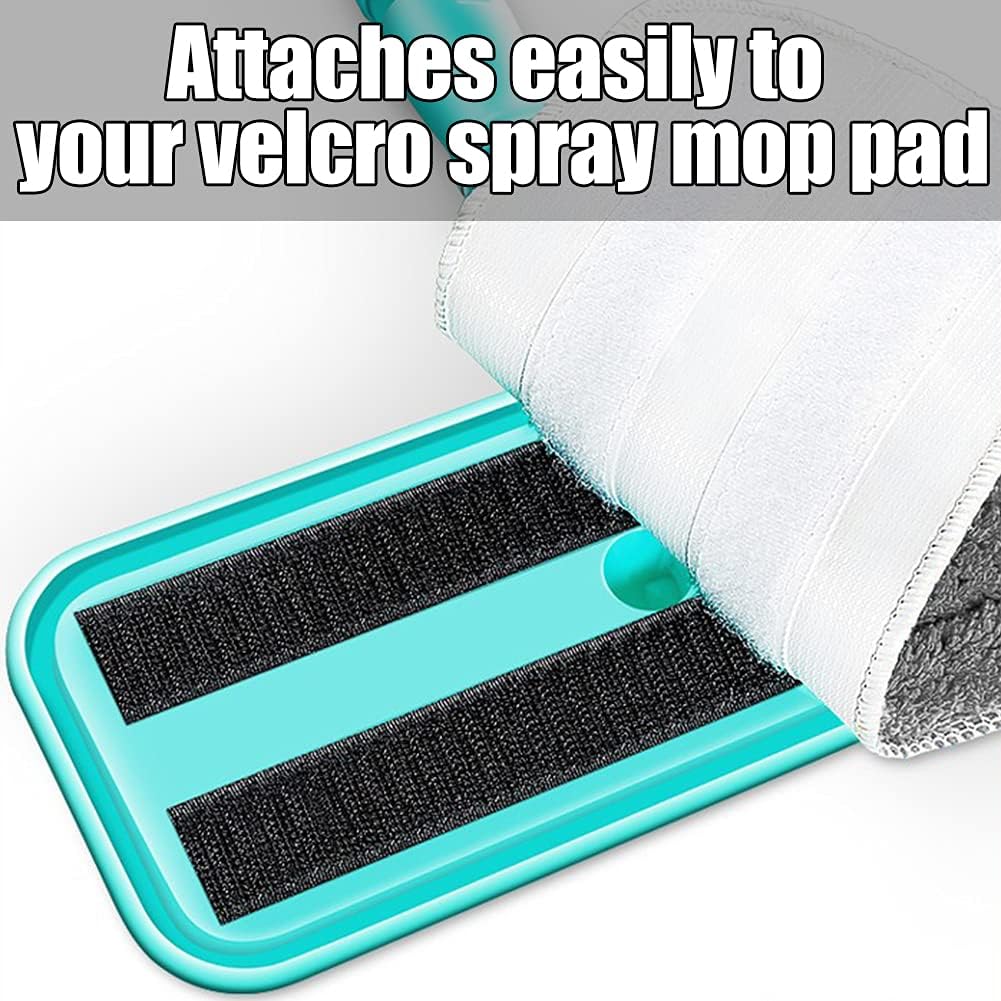 6 Pack Microfiber Spray Mop Heads - Dark Gray