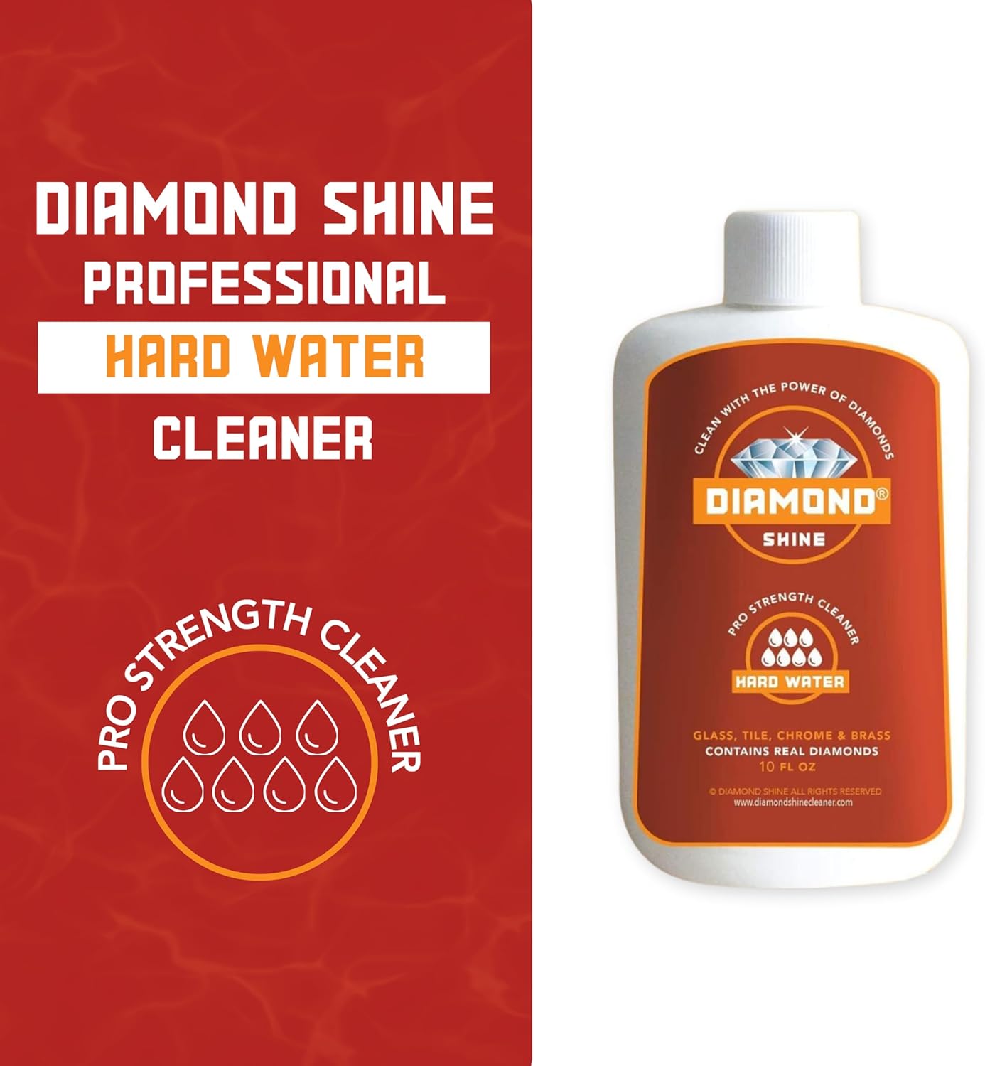 Diamond Shine Professional Hard Water Cleaner - 10 Ounces