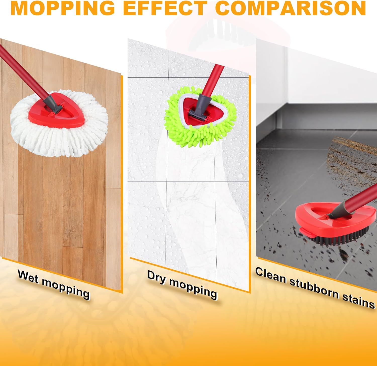 YZJAJZY 1-Tank Mop Head Replacement Set Combo