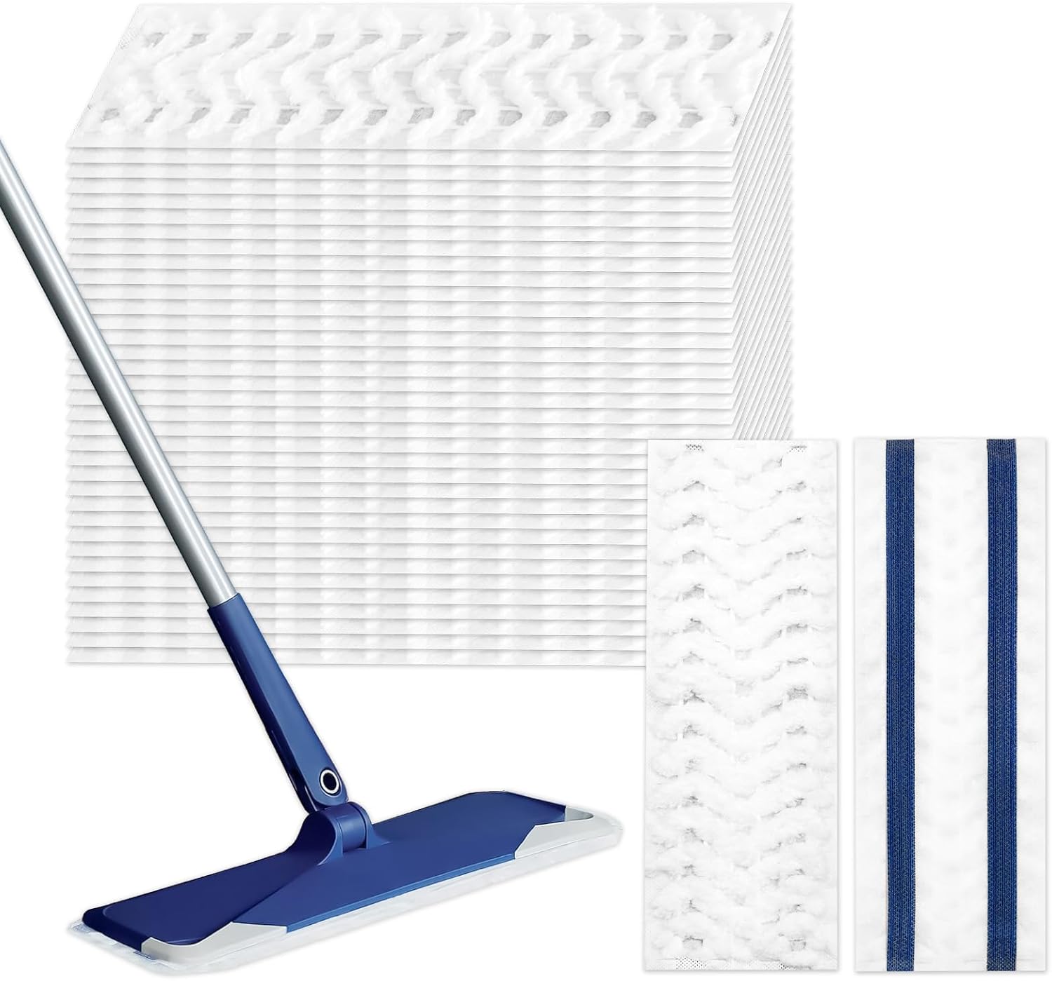 ZQZiQi 50 Count XL Microfiber Mop Pads for Bona