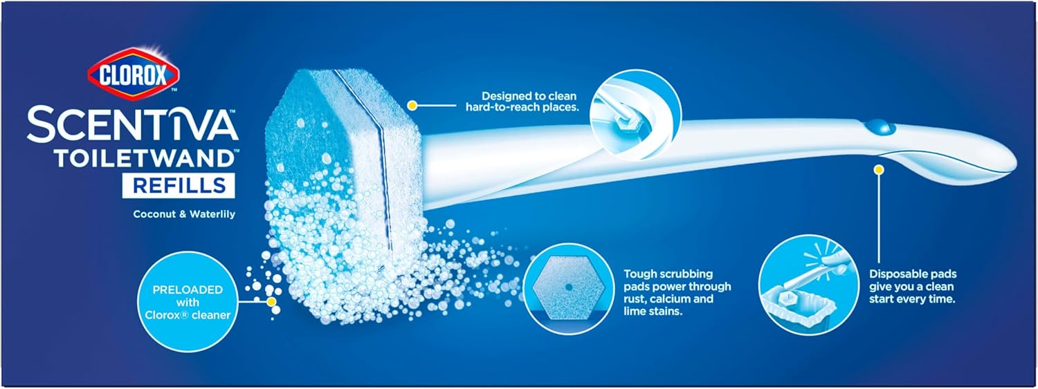 Clorox Scentiva ToiletWand Refills 10 Count