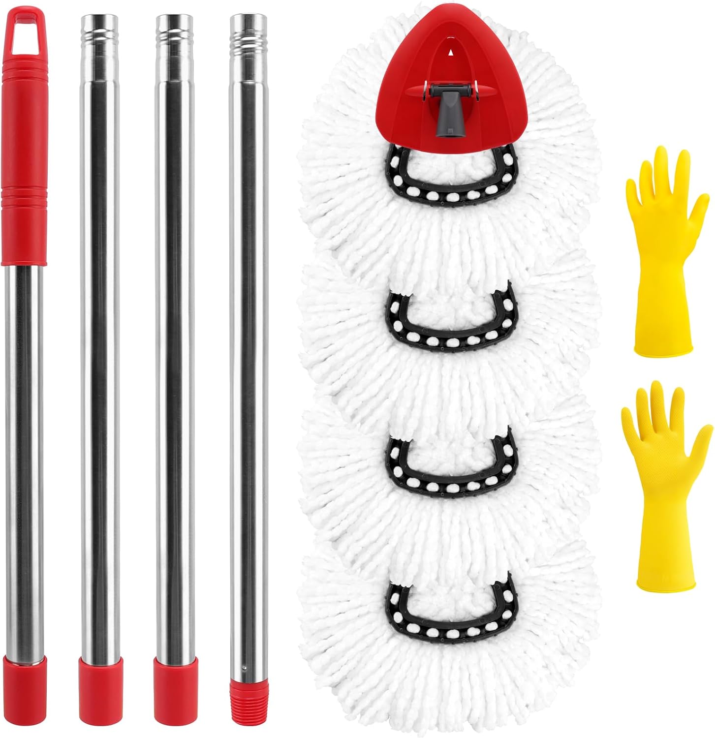 SIKEMAY O-Ceda 4 Pack Microfiber Mop Heads Replacement
