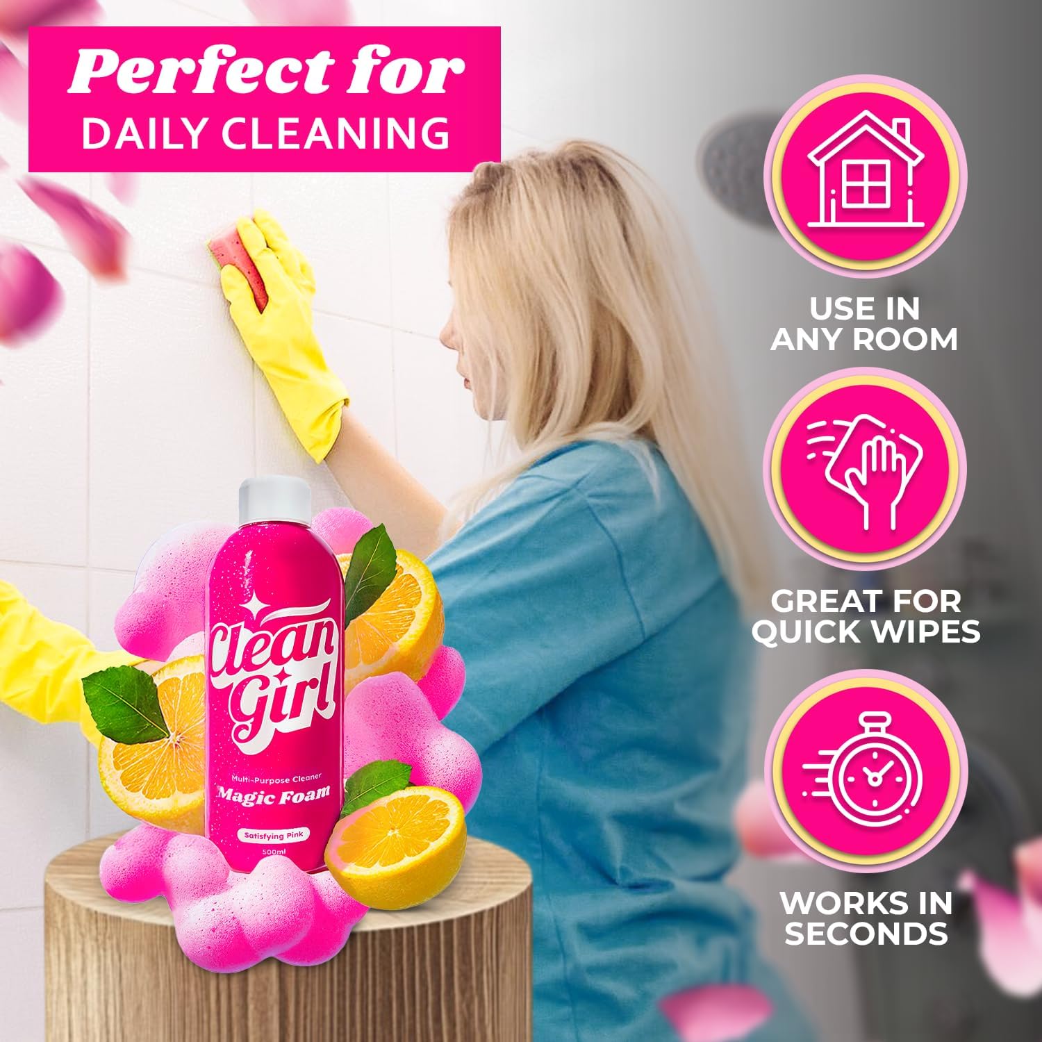 Clean Girl Magic Foam Viral All-Purpose Cleaner