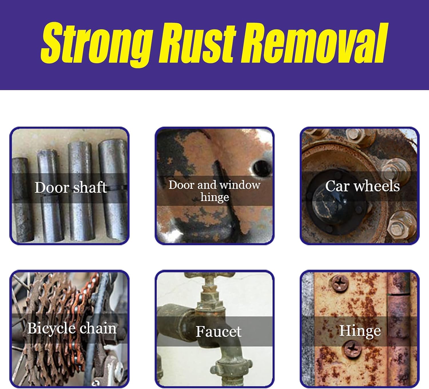 Homomdy 8pcs Multipurpose Rust Remover Spray