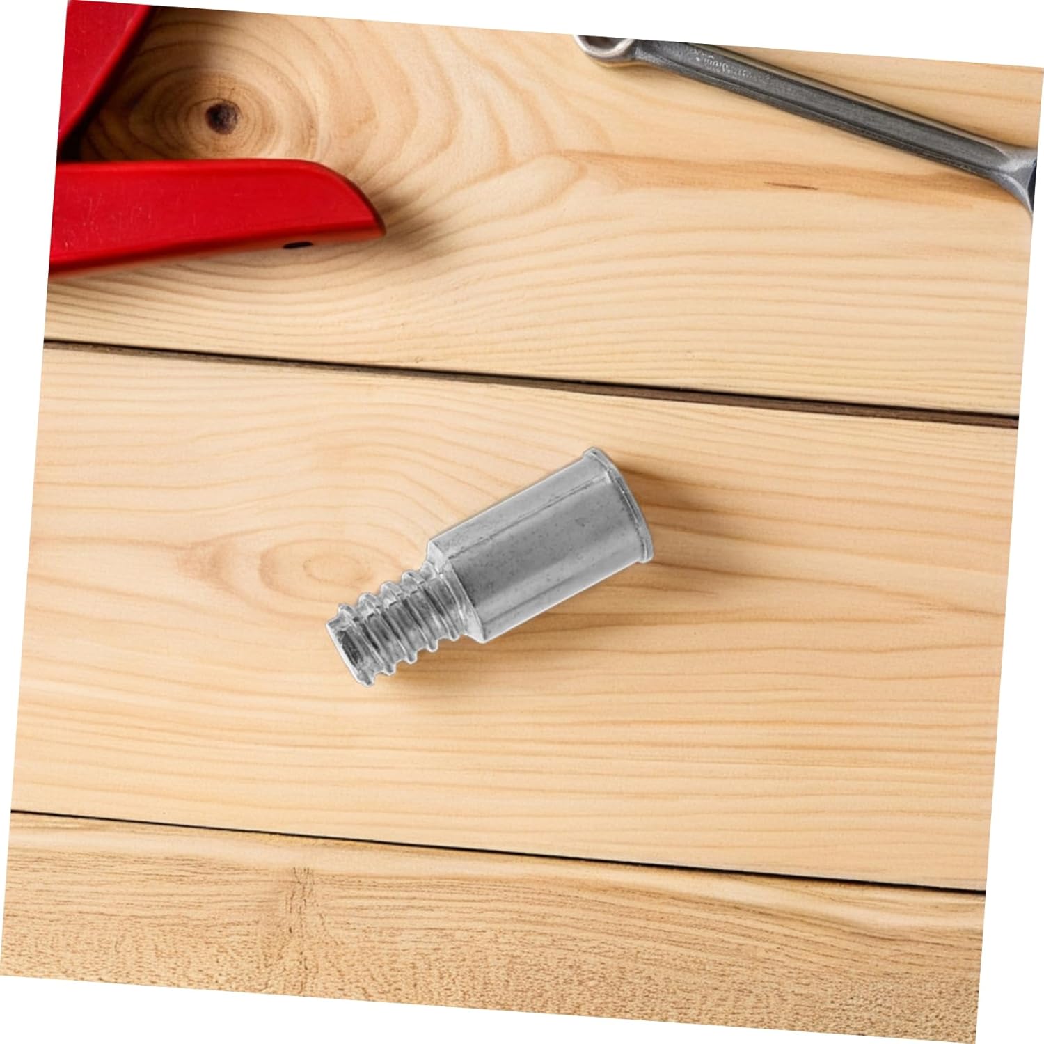 2Pcs Metal Mop Handle Threaded Adapter for Brooms and Mops