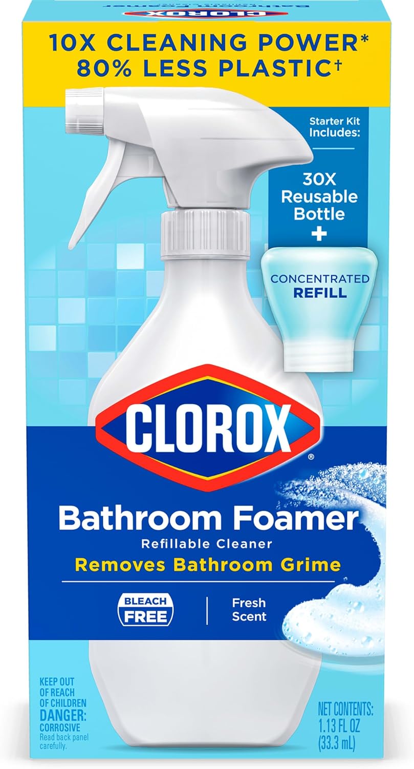 Clorox Refillable Bathroom Foamer Cleaner Starter Kit