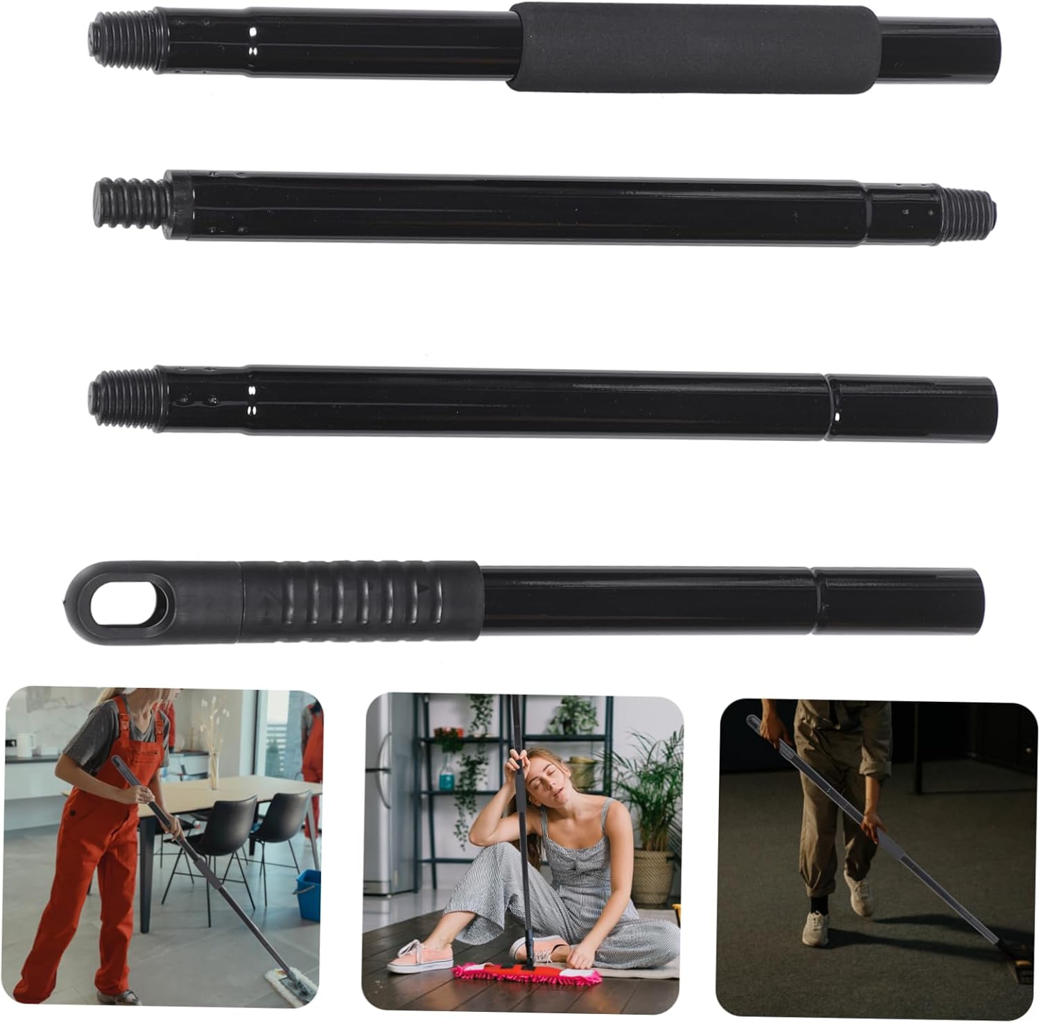 CALLARON Telescopic Mop Stick Replacement Handle for Tile and Hardwood Floors