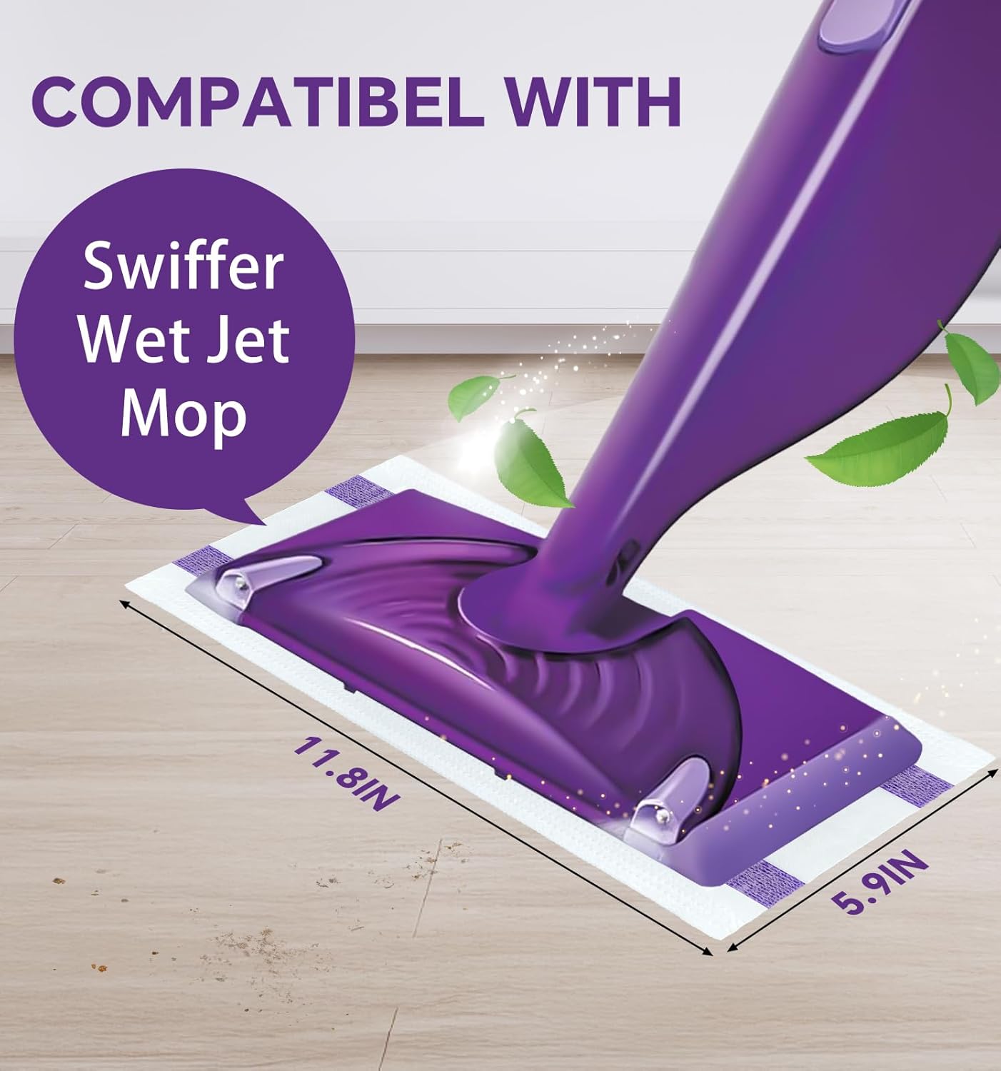 40 Count Liminfeit Wet Pads for Swiffer Wet Jet