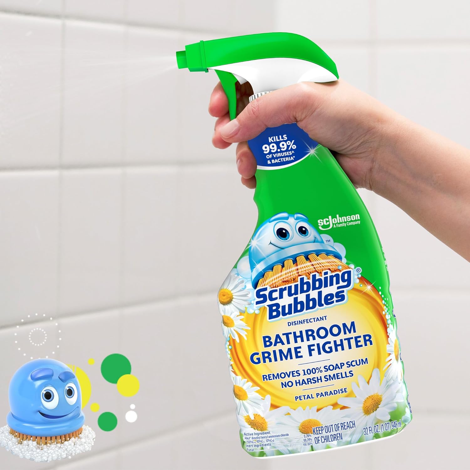 Scrubbing Bubbles Bathroom Cleaner Disinfectant Spray 32oz