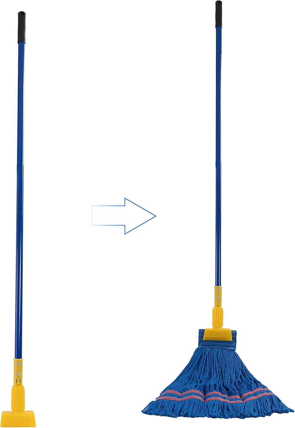 Matthew Quick-Change Clamp-Style Mop Handle 60inch 6 Packs