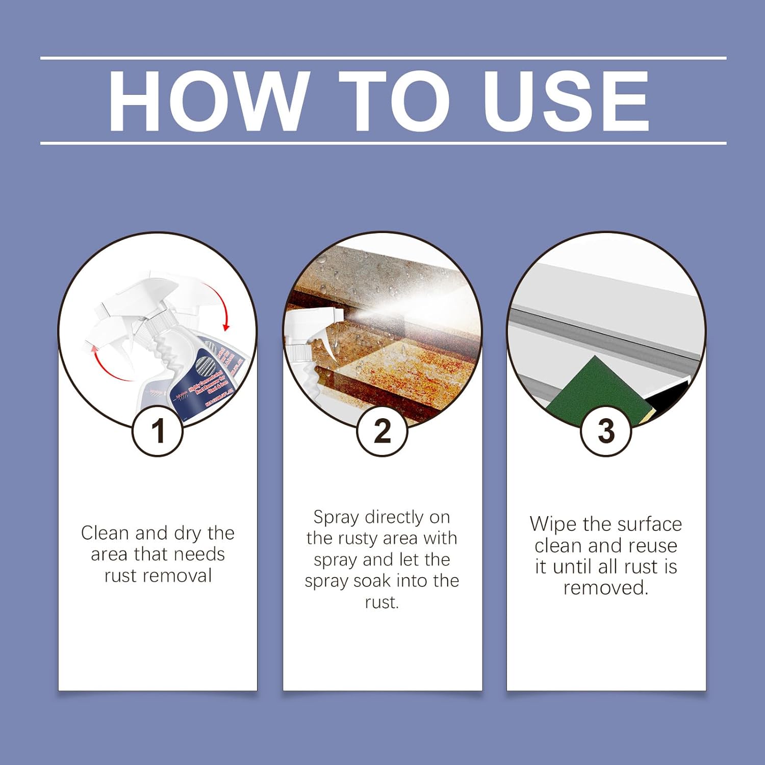 Heavy Duty Metal Rust Remover Spray 1