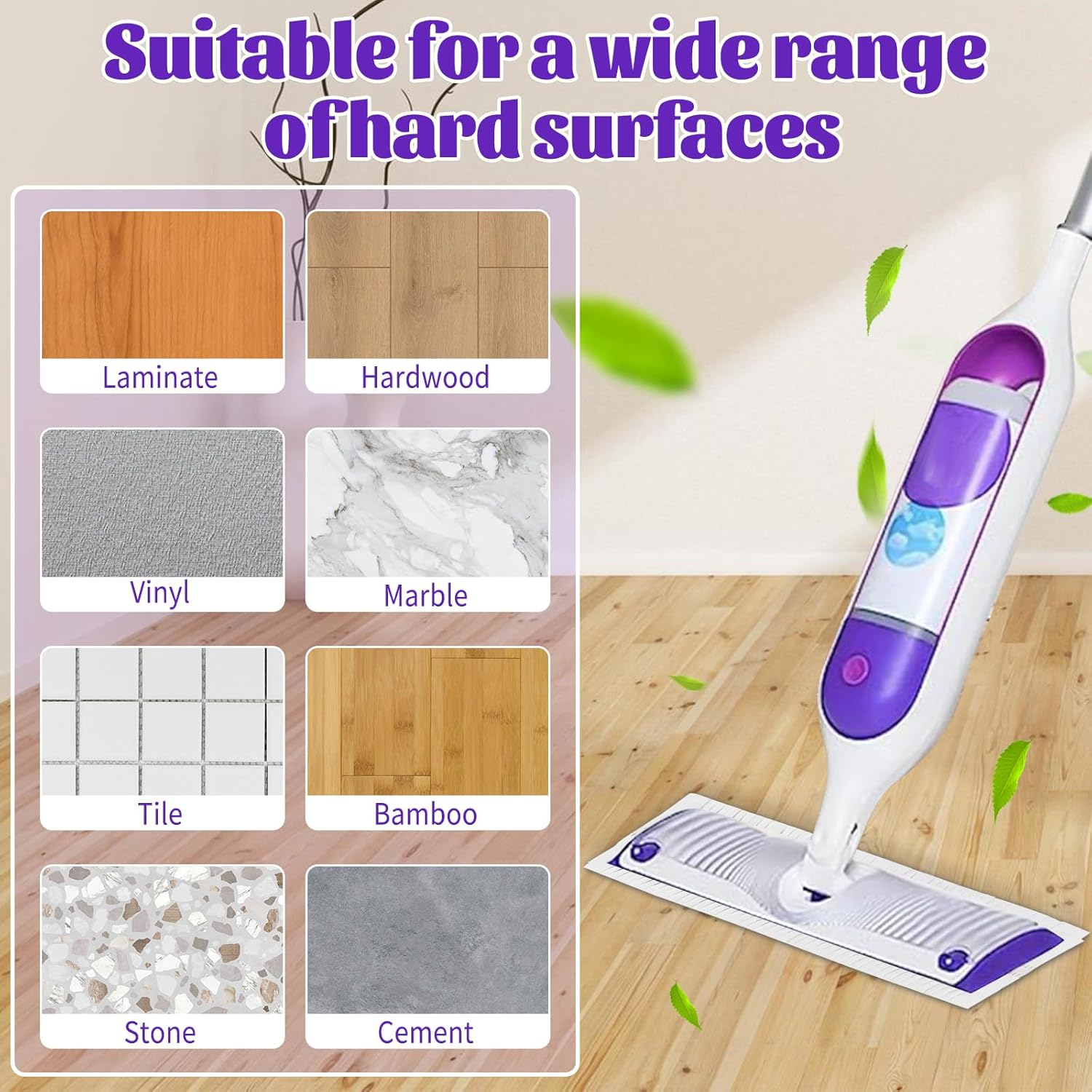 40 Pack Swiffer Power Mop Pads Replacement - Multi-Surface Wet Dry Mopping Refills