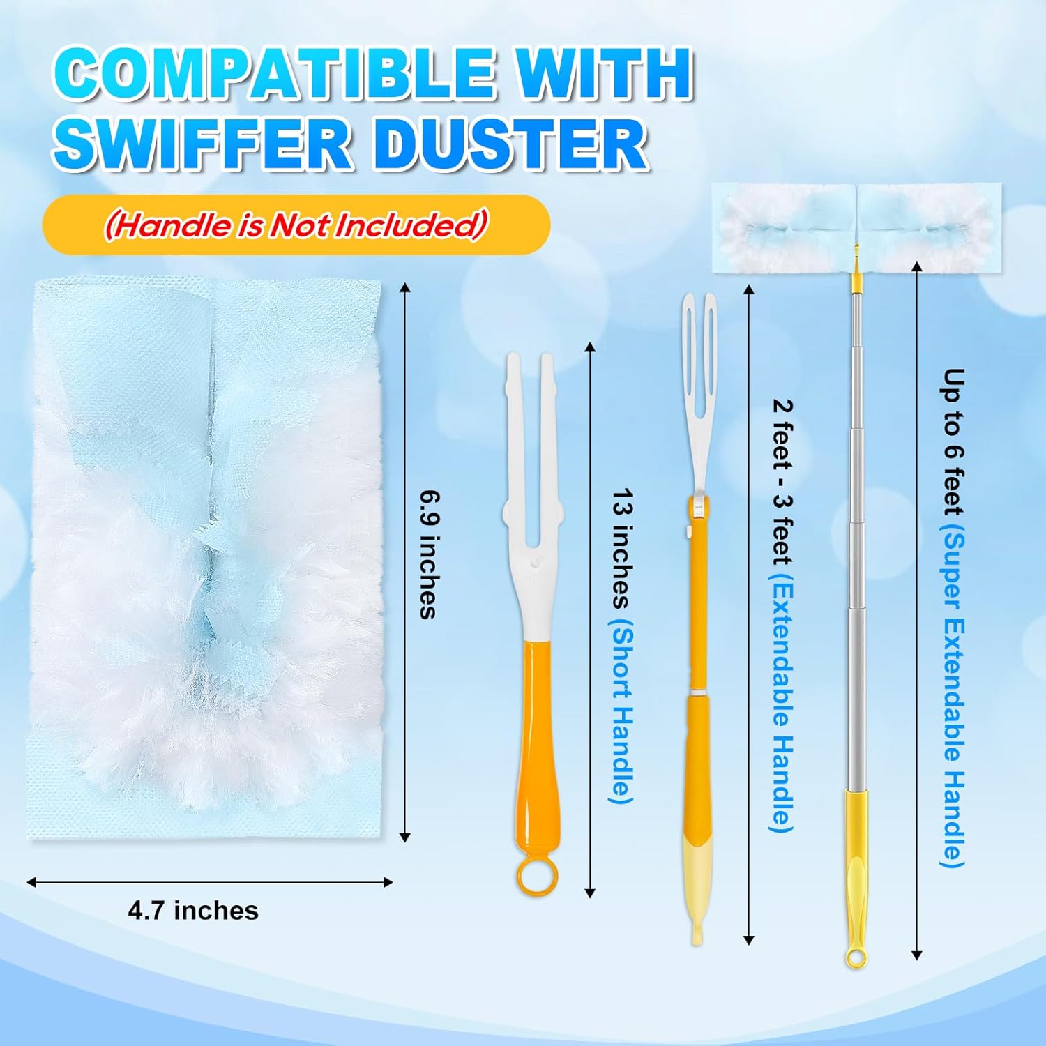 YagoDago Duster Refills for Swiffer 20 Count Unscented Heavy Duty