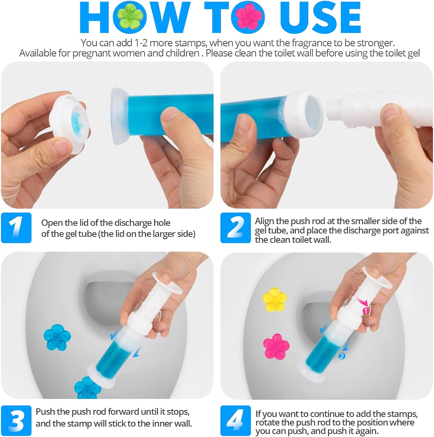 KILOSTEP Toilet Gel Stamp Set 60 Count 5 Scent 1