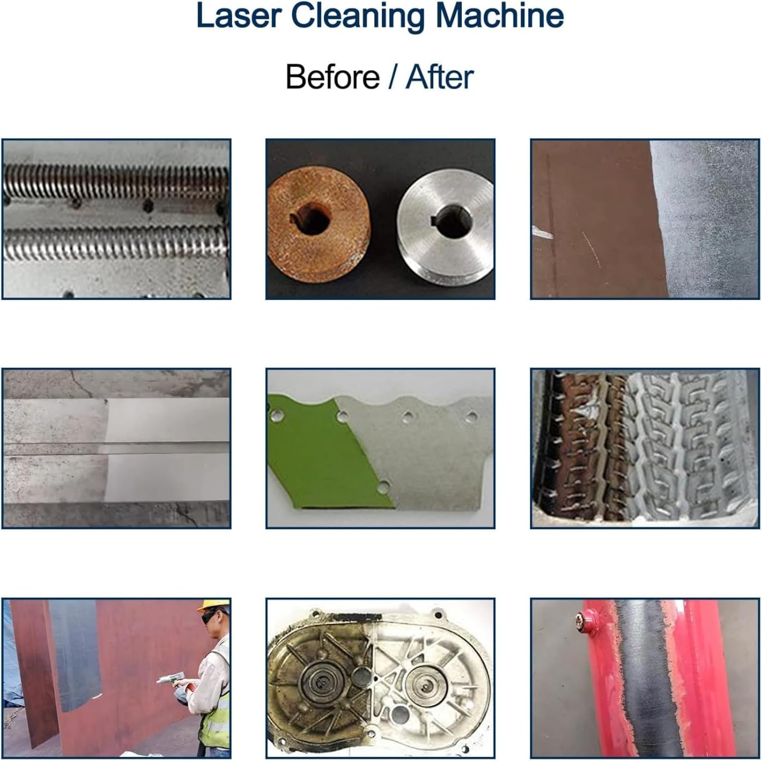 2000W Laser Cleaning Machine with 9 Modes and 300mm Scan