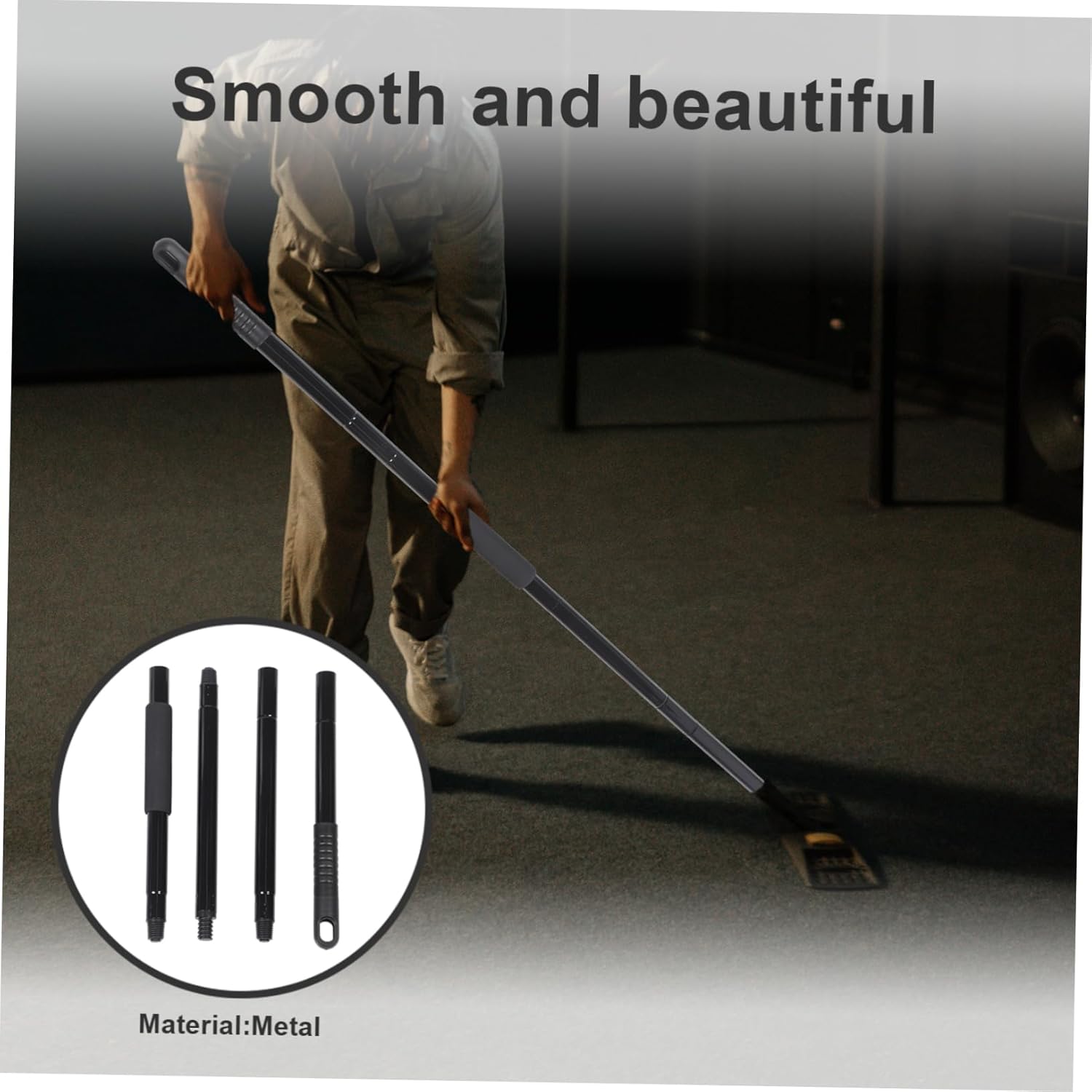 SHERCHPRY Telescopic Mop Handle Replacement Stick