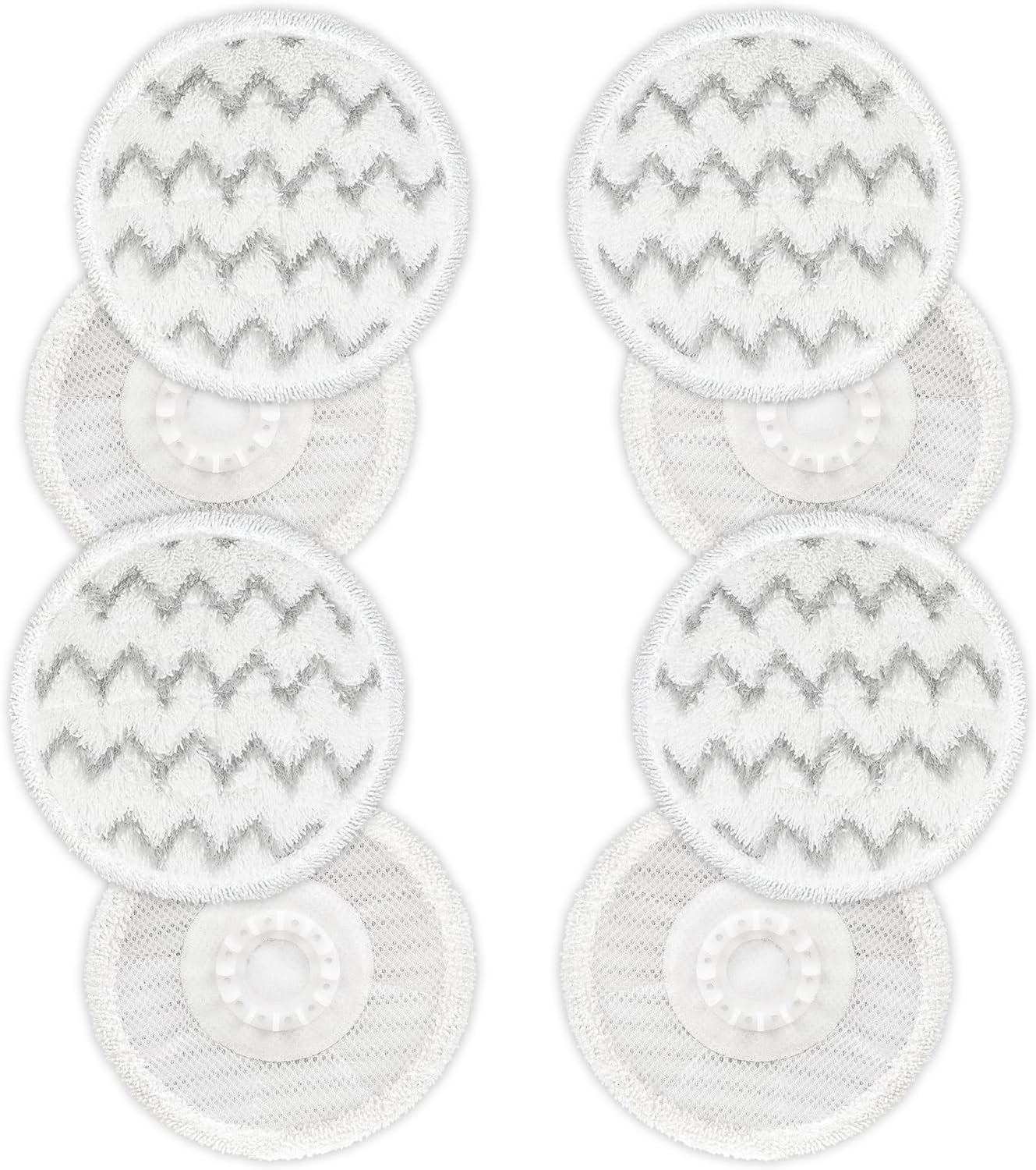 VIEWALL 8 Pack Mop Pads Replacement for Shark Steam Mops