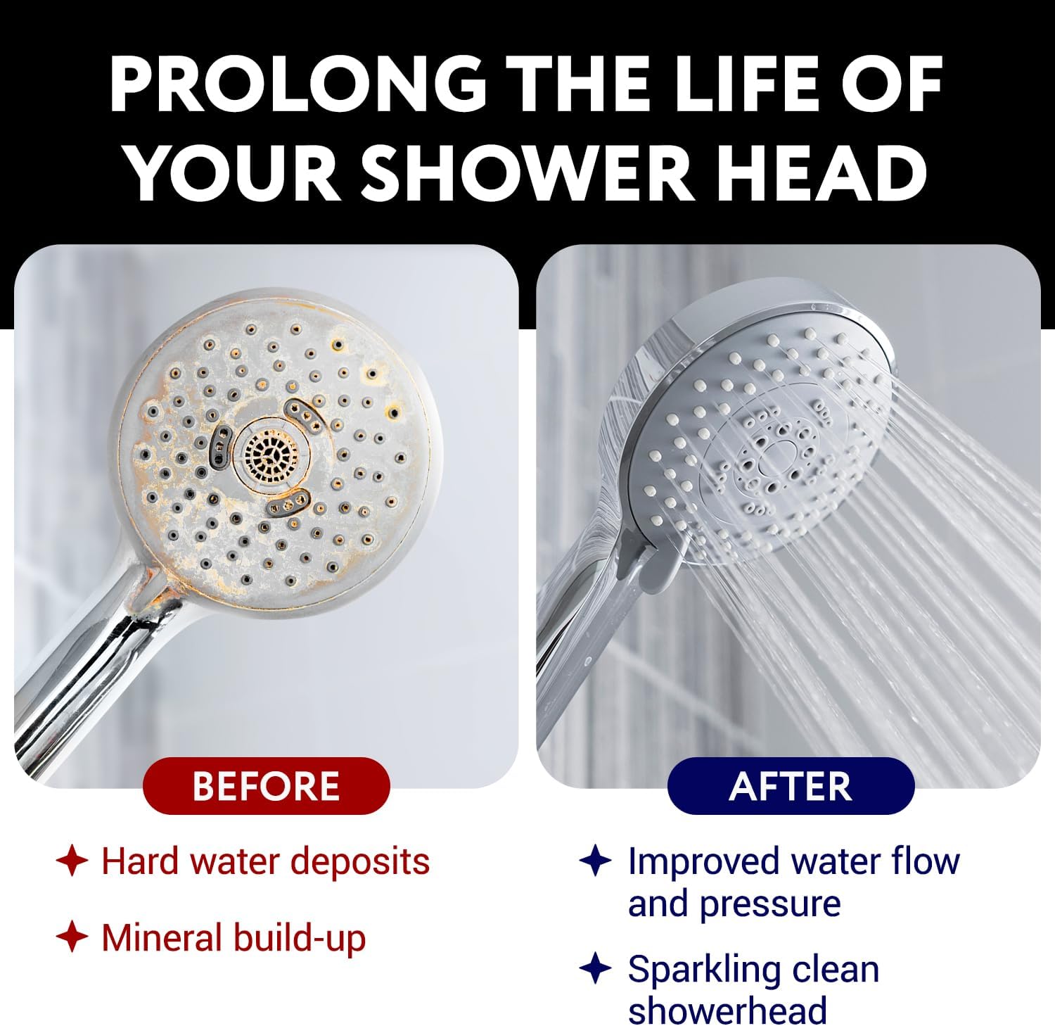 IMPRESA 8 oz Hard Water Cleaner - Limescale Remover for Shower Heads