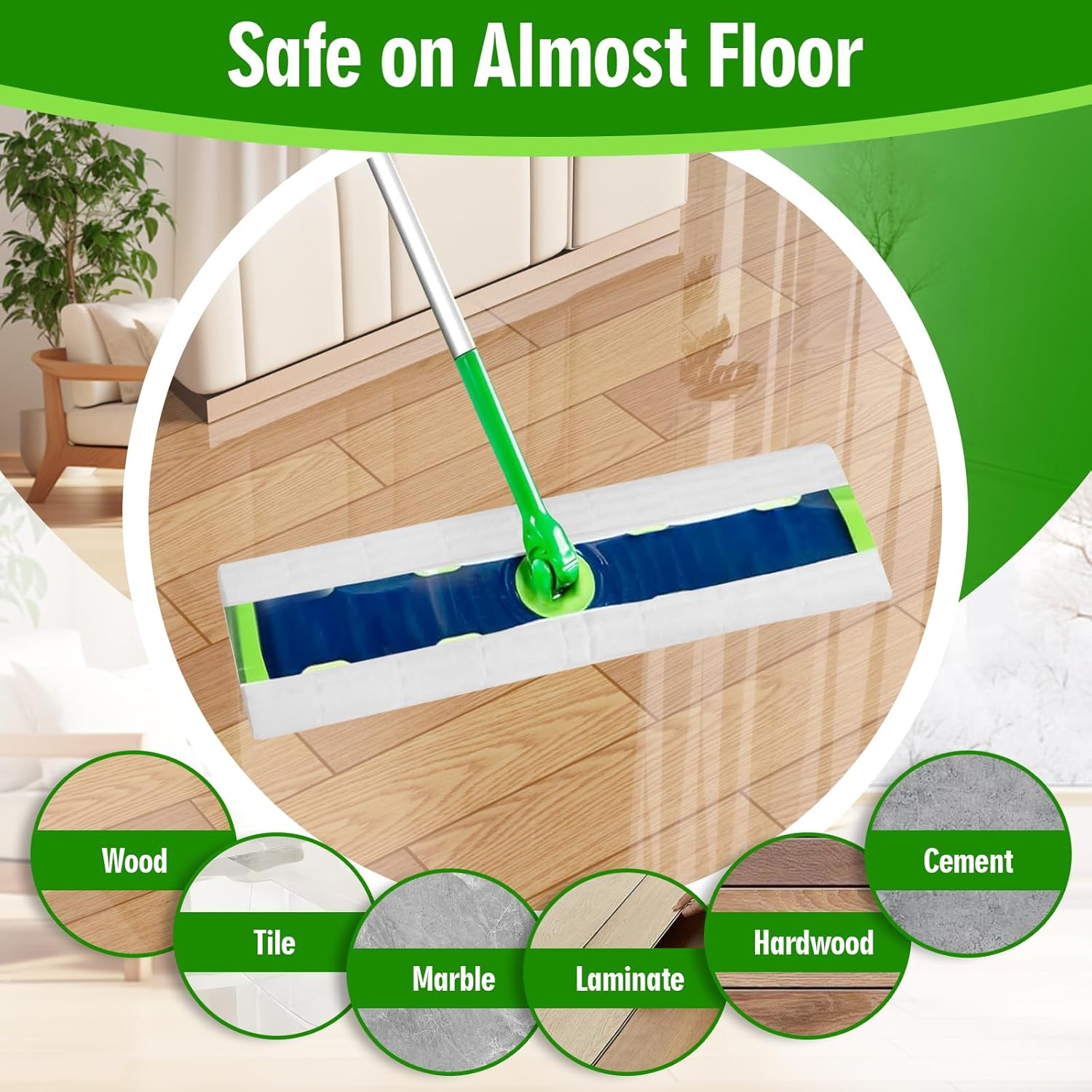 FURCIELOS XL Dry Sweeping Cloths for Swiffer